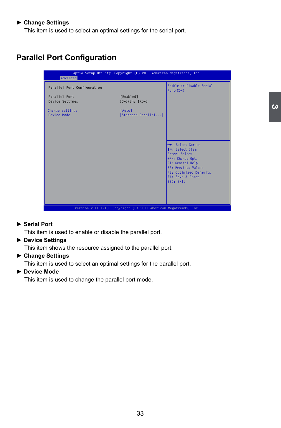 Parallel port configuration | Foxconn A55M User Manual | Page 40 / 104