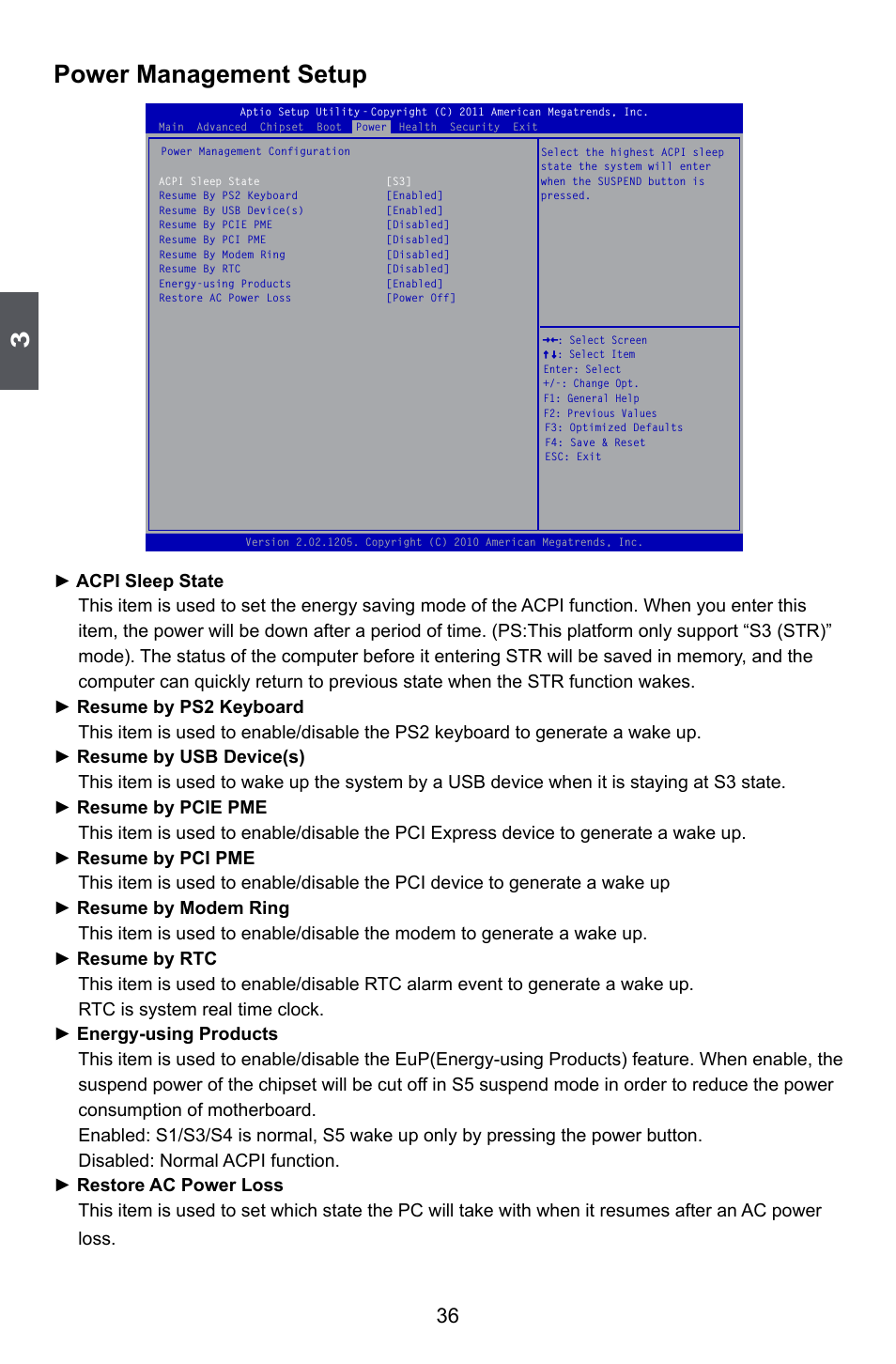 Power management setup | Foxconn A55M User Manual | Page 43 / 104