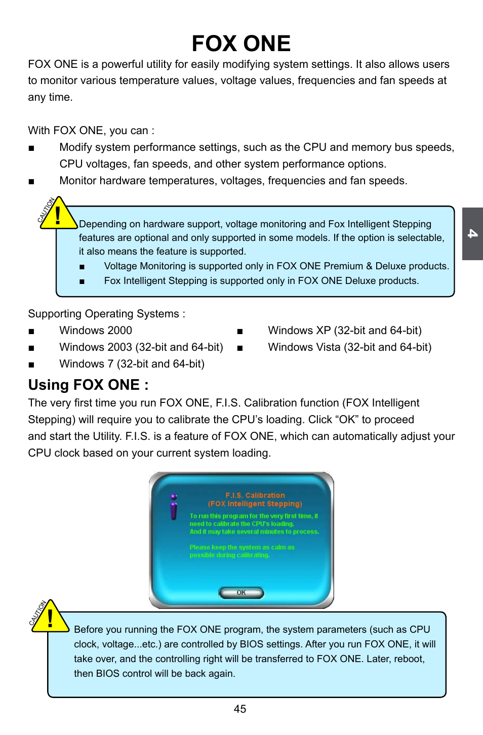 Fox one, Using fox one | Foxconn A55M User Manual | Page 52 / 104