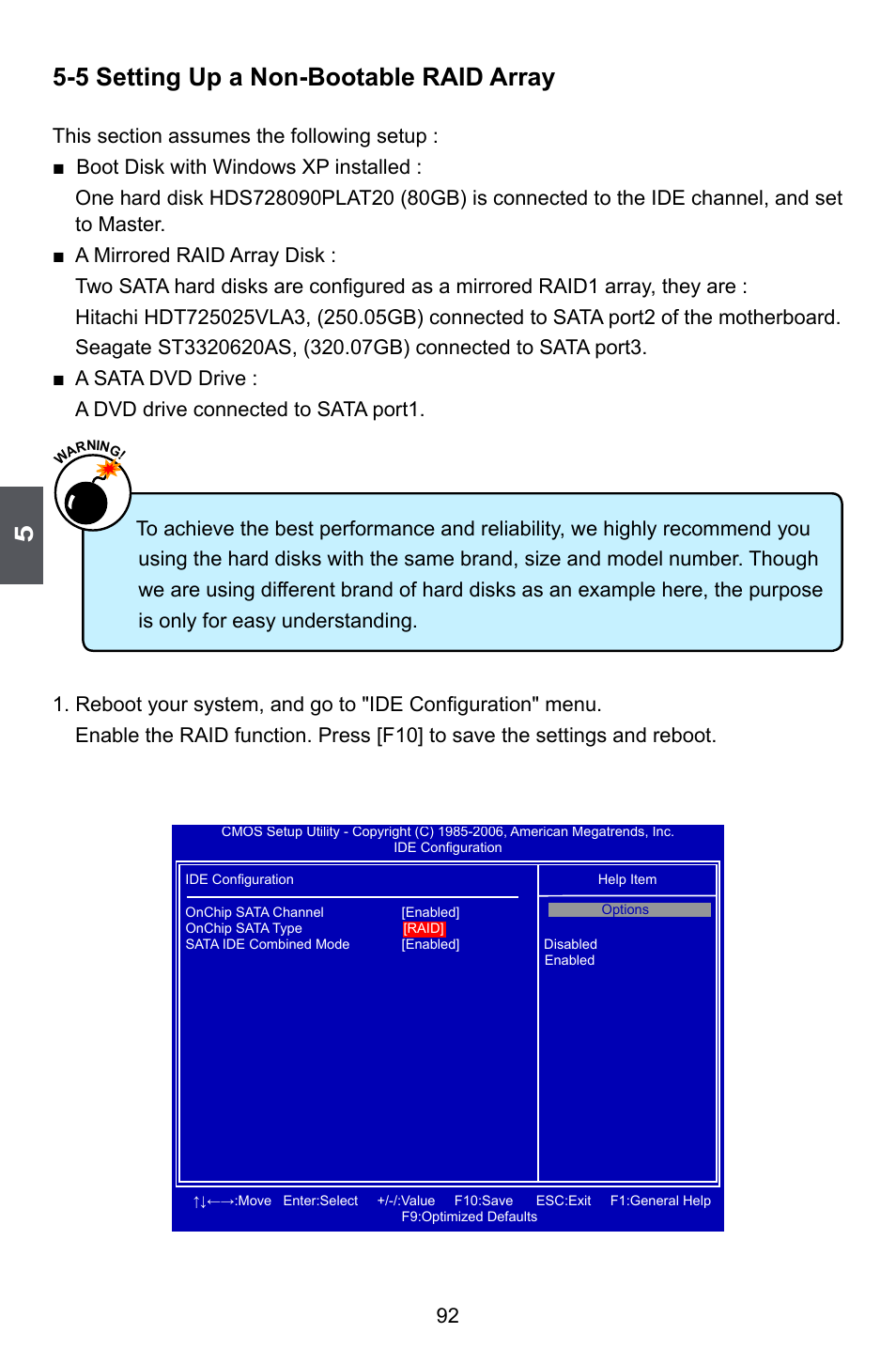 5 setting up a non-bootable raid array | Foxconn A55M User Manual | Page 99 / 104