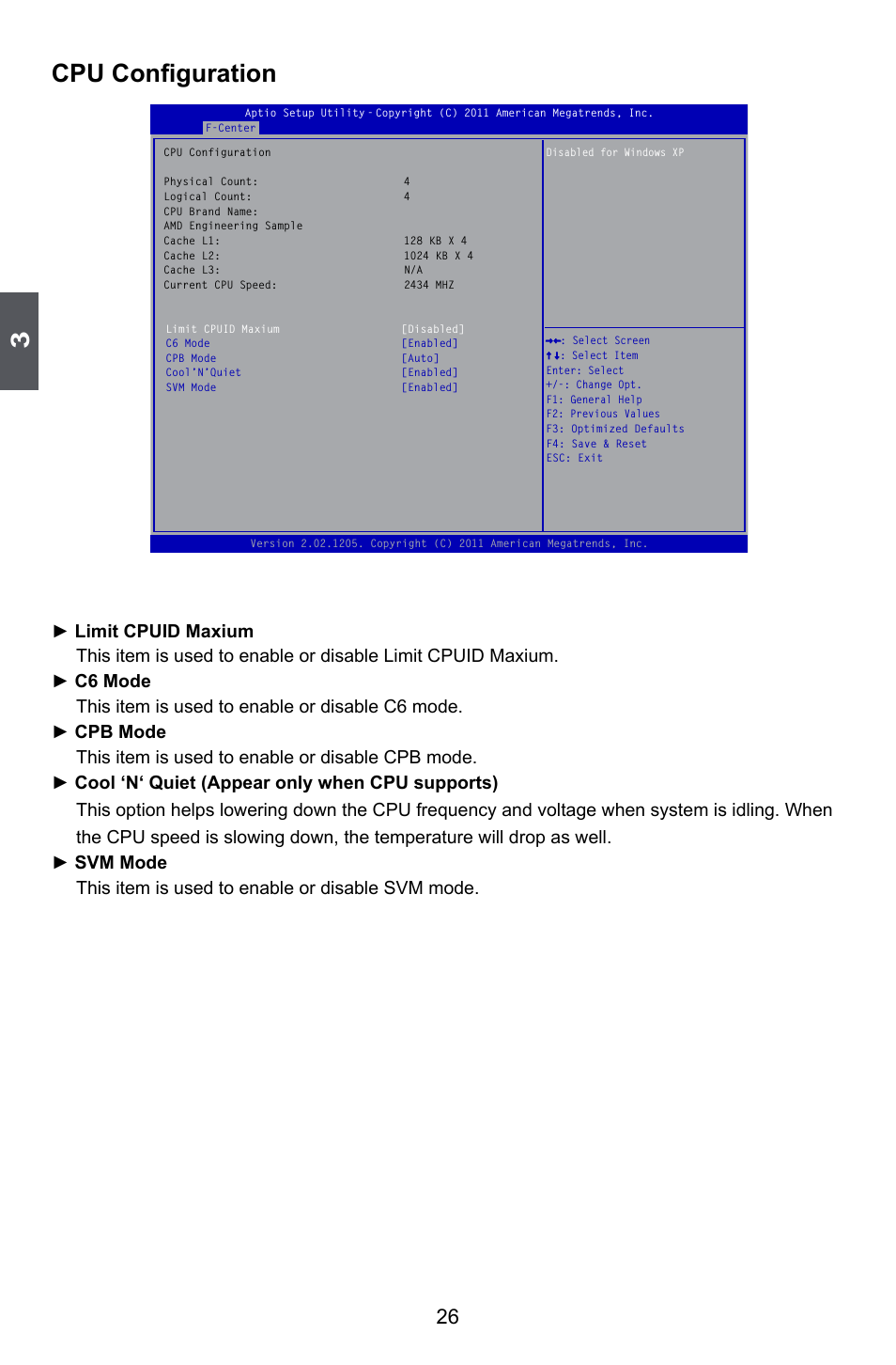 Cpu configuration | Foxconn A55MX User Manual | Page 33 / 102