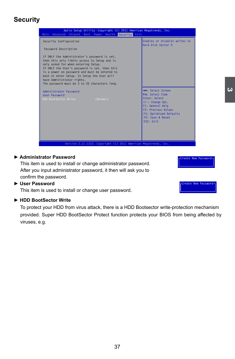 Security | Foxconn A55MX User Manual | Page 44 / 102
