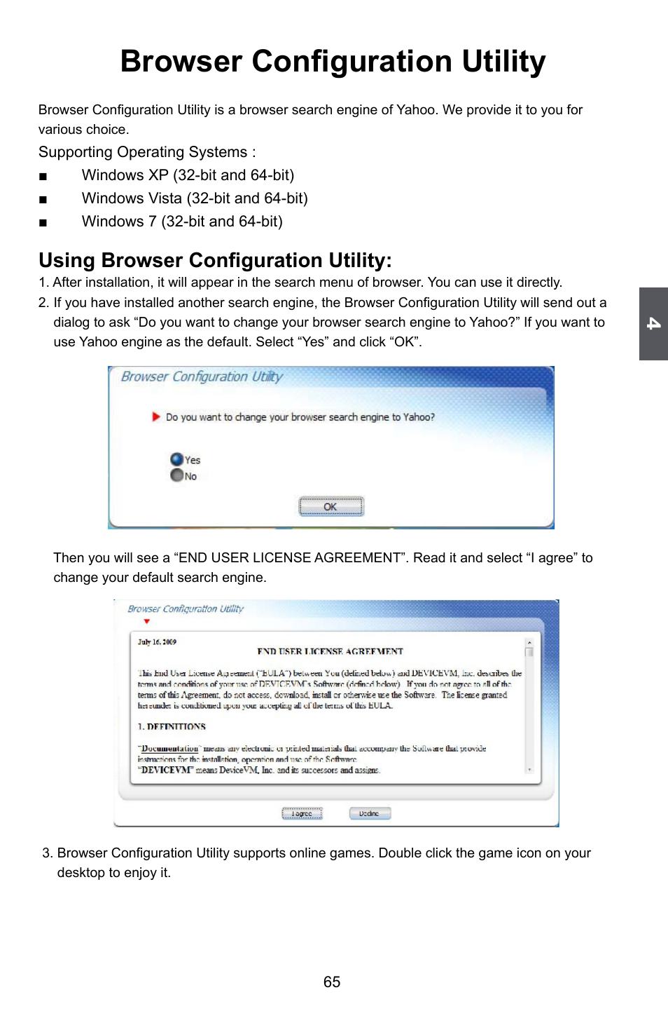 Browser configuration utility, Using browser configuration utility | Foxconn A55MX User Manual | Page 72 / 102
