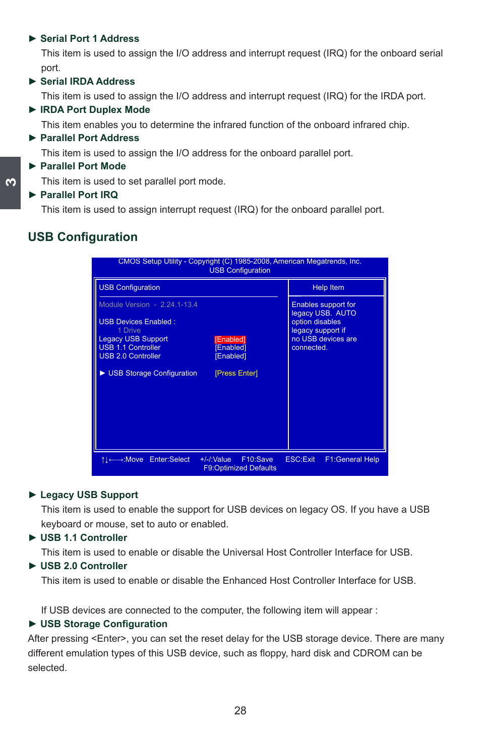 Usb configuration | Foxconn 45CSX User Manual | Page 35 / 65