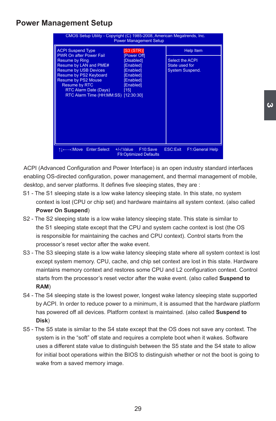 Power management setup | Foxconn 45CSX User Manual | Page 36 / 65