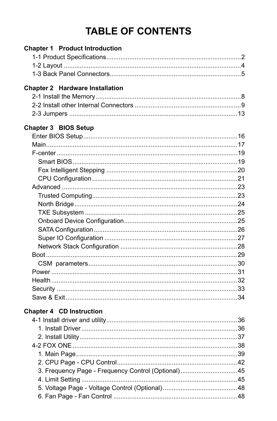 Foxconn D180S User Manual | Page 6 / 65