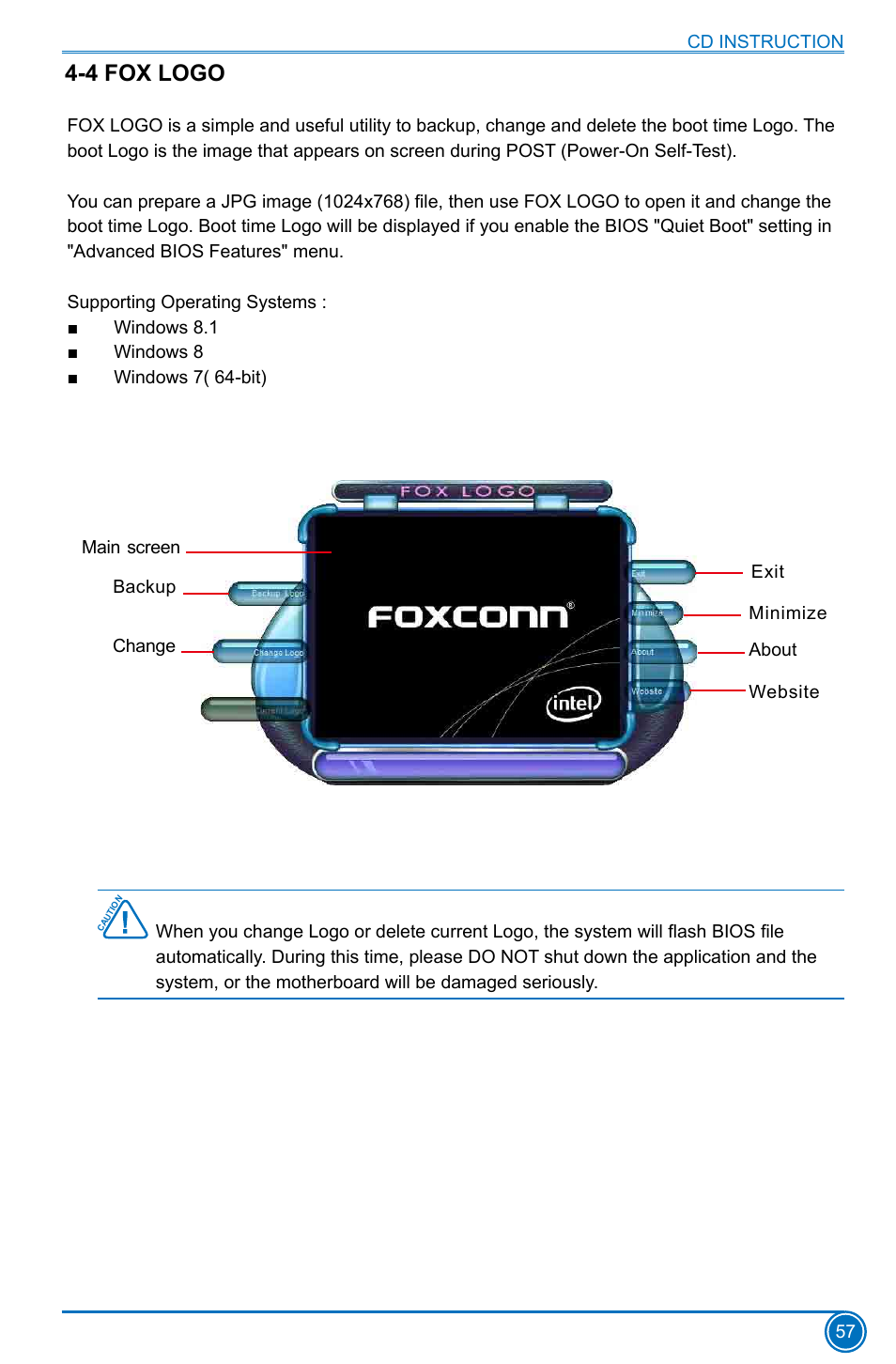 4 fox logo | Foxconn D180S User Manual | Page 64 / 65