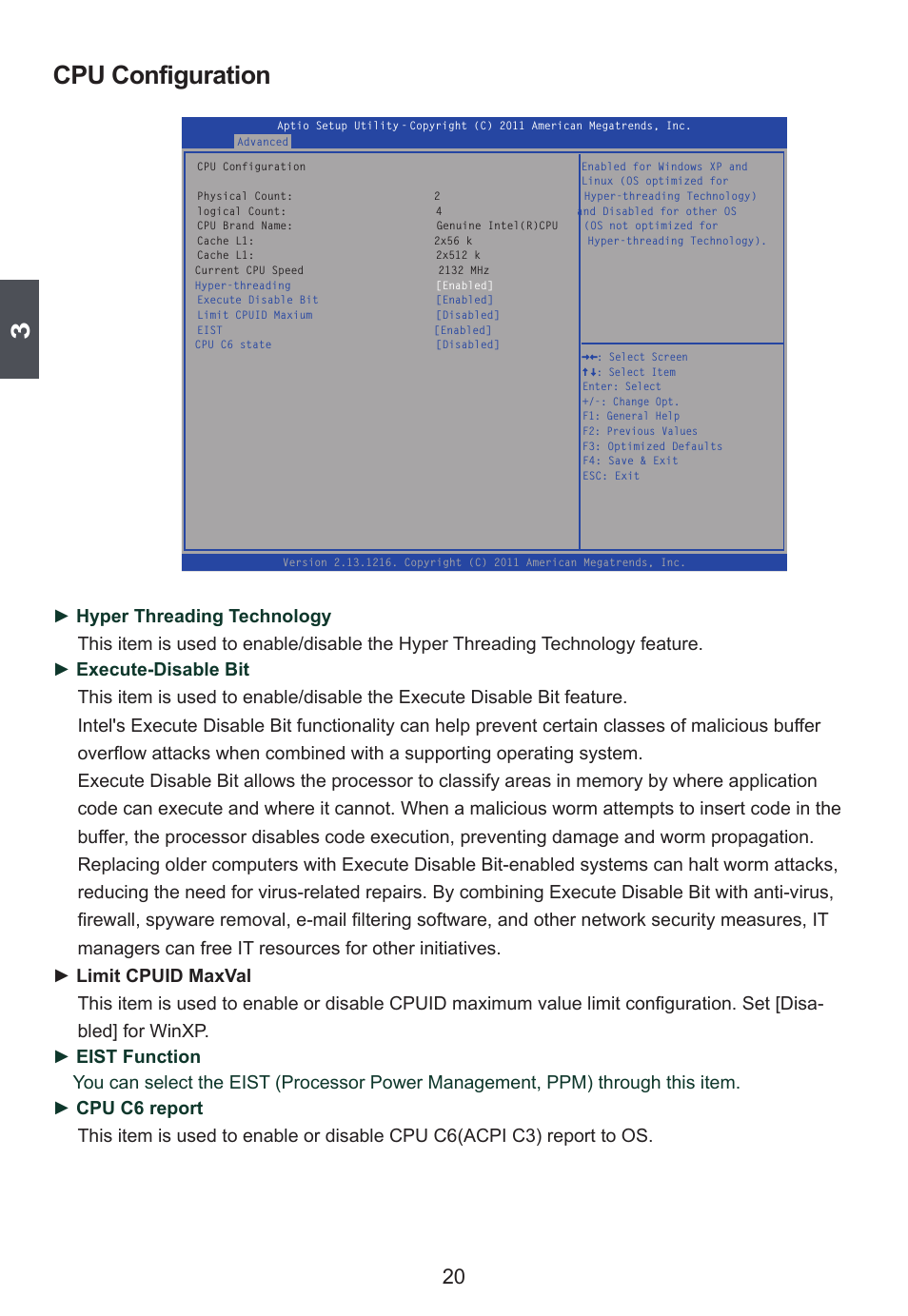 Cpu configuration | Foxconn D250S User Manual | Page 27 / 65