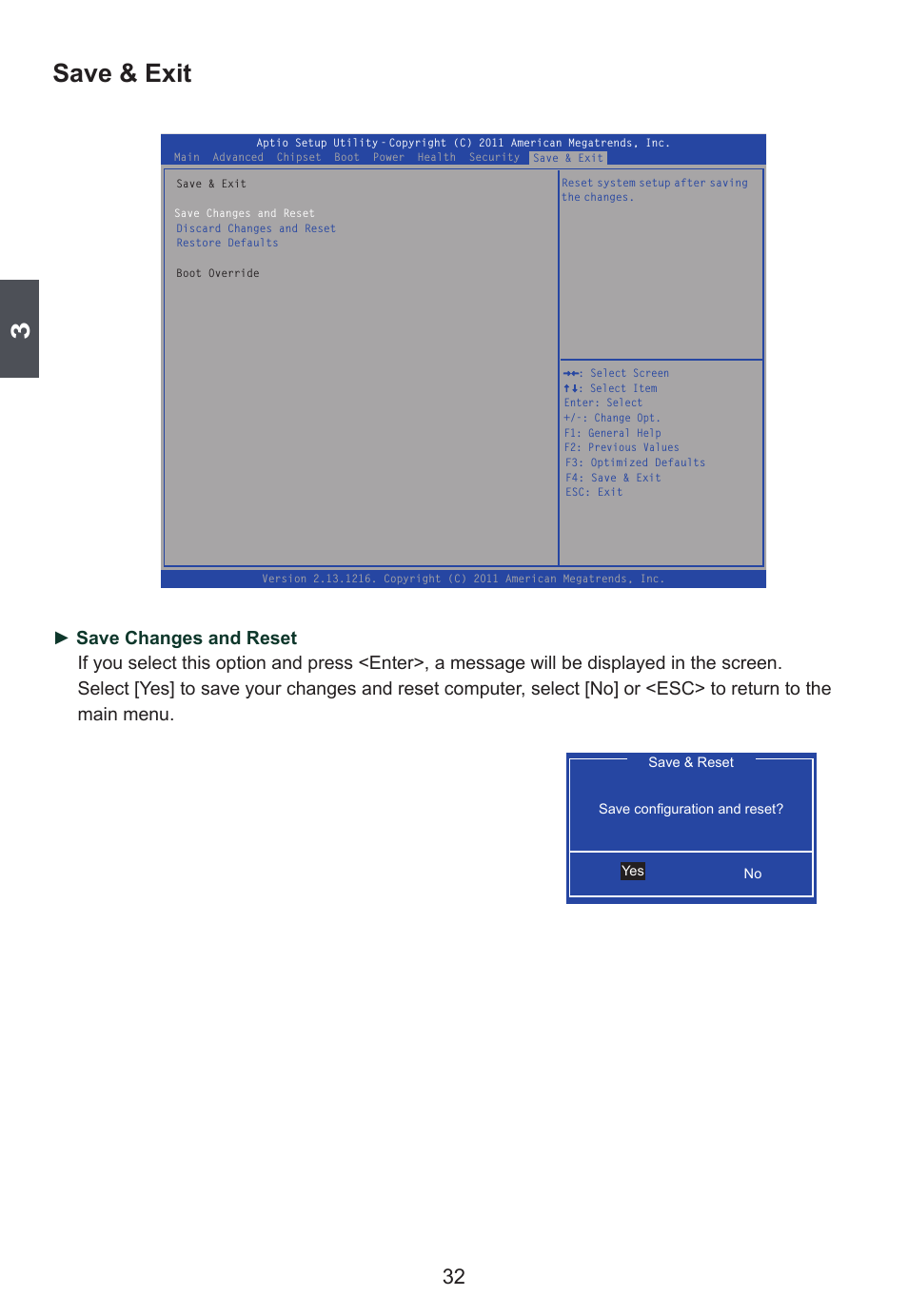 Save & exit | Foxconn D250S User Manual | Page 39 / 65