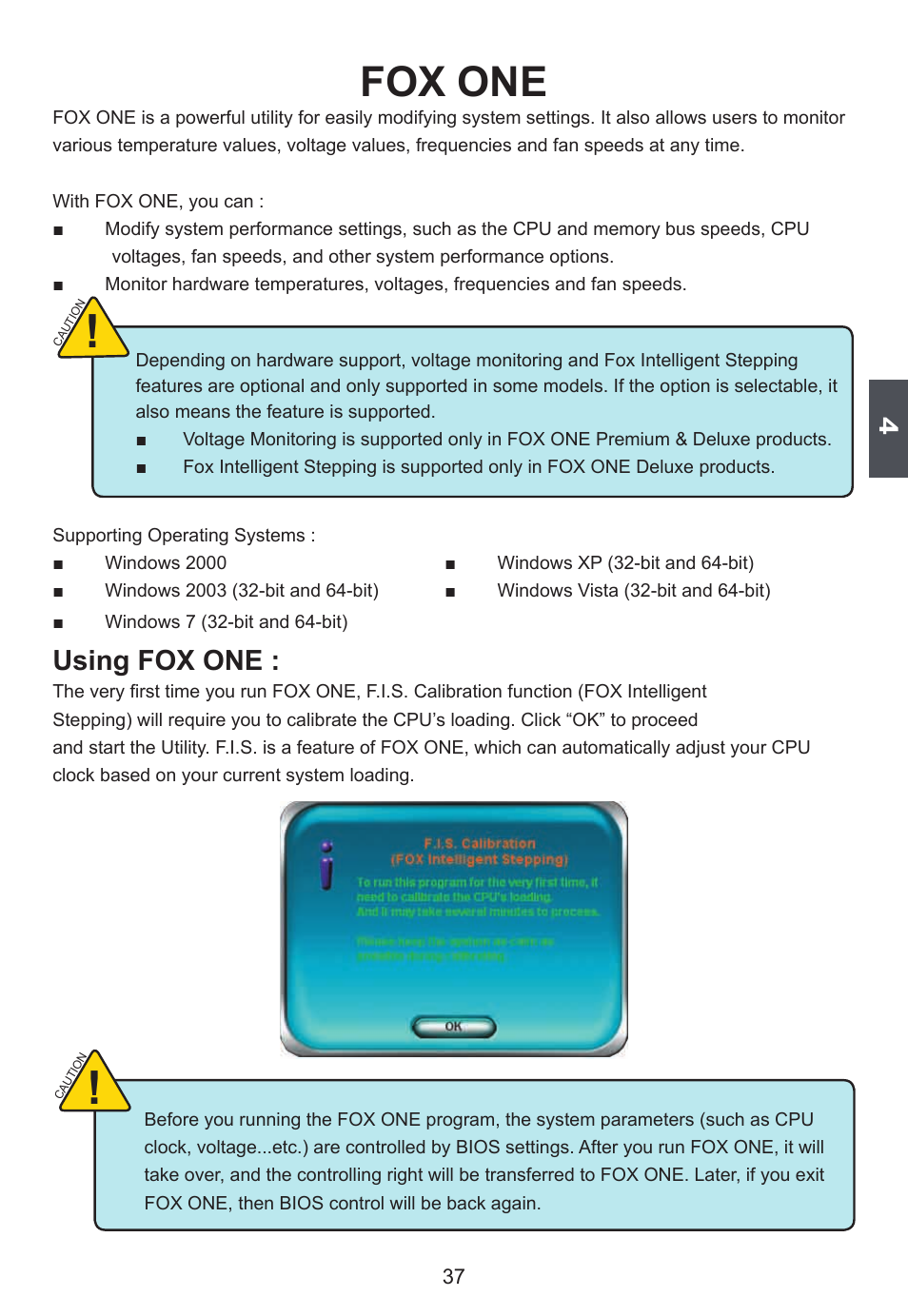 Fox one, Using fox one | Foxconn D250S User Manual | Page 44 / 65