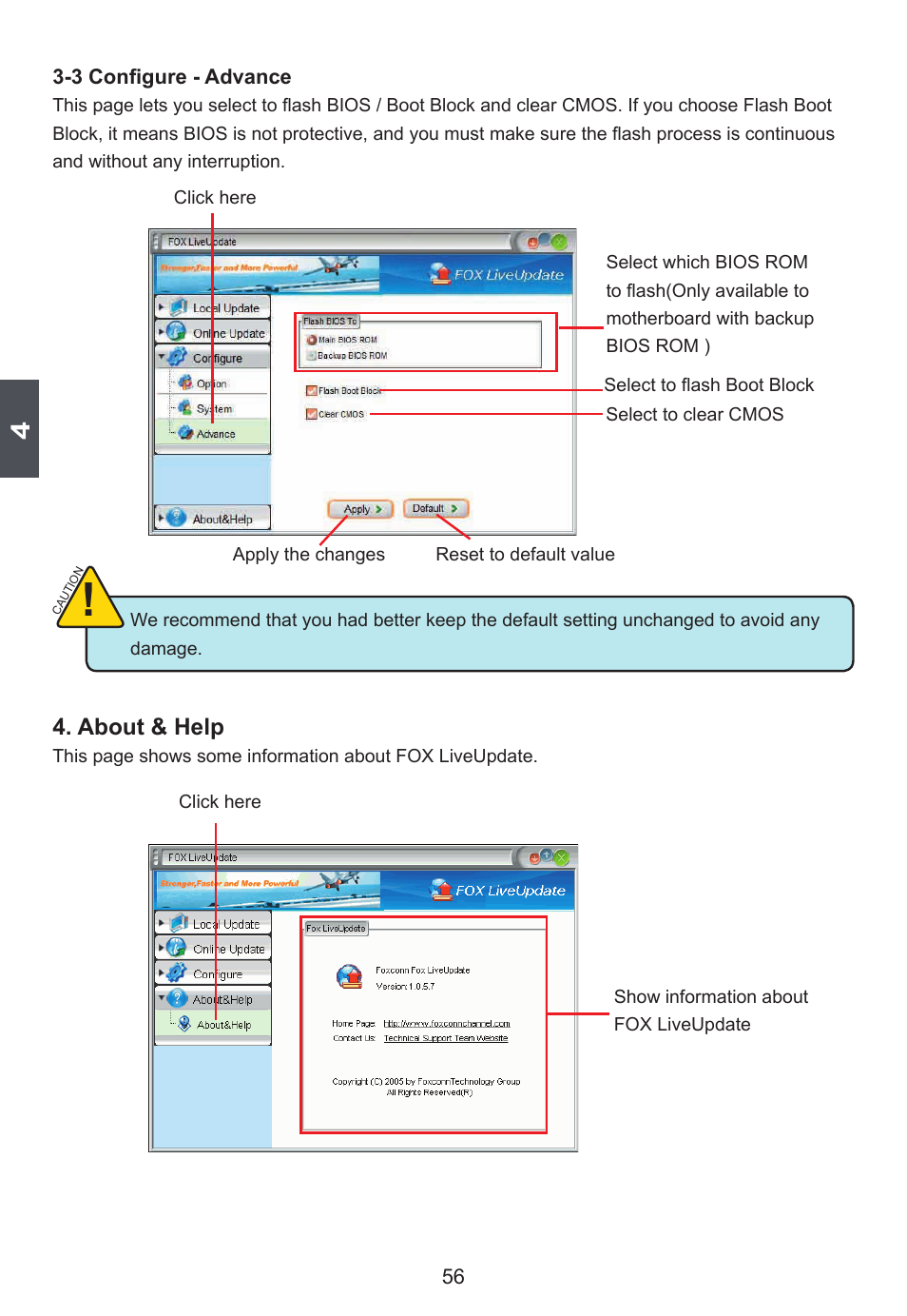 About & help | Foxconn D250S User Manual | Page 63 / 65