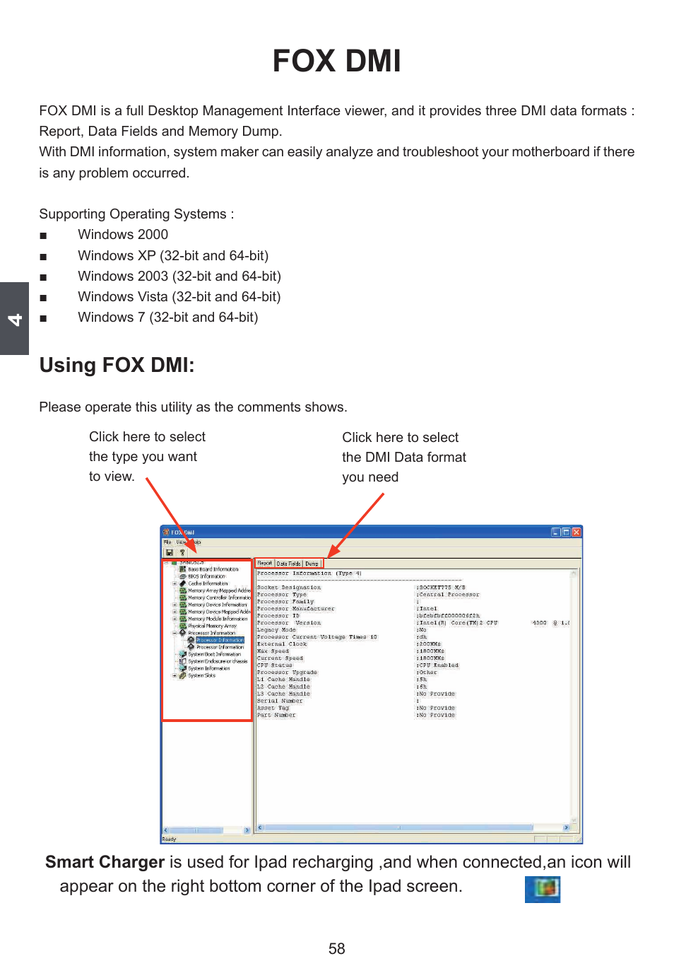 Fox dmi, Using fox dmi | Foxconn D250S User Manual | Page 65 / 65