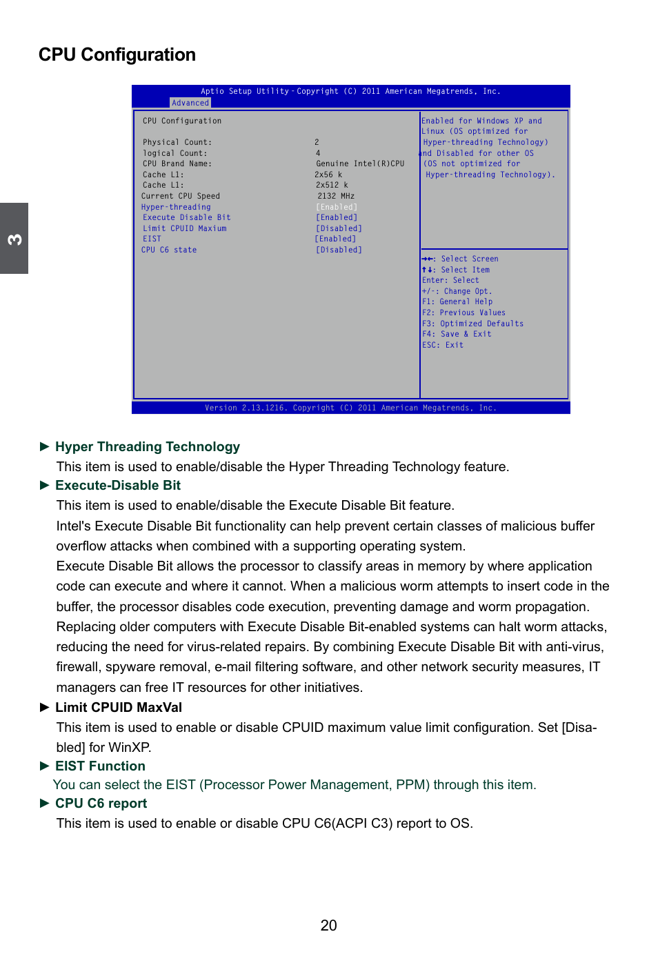 Cpu configuration | Foxconn D255 User Manual | Page 27 / 65