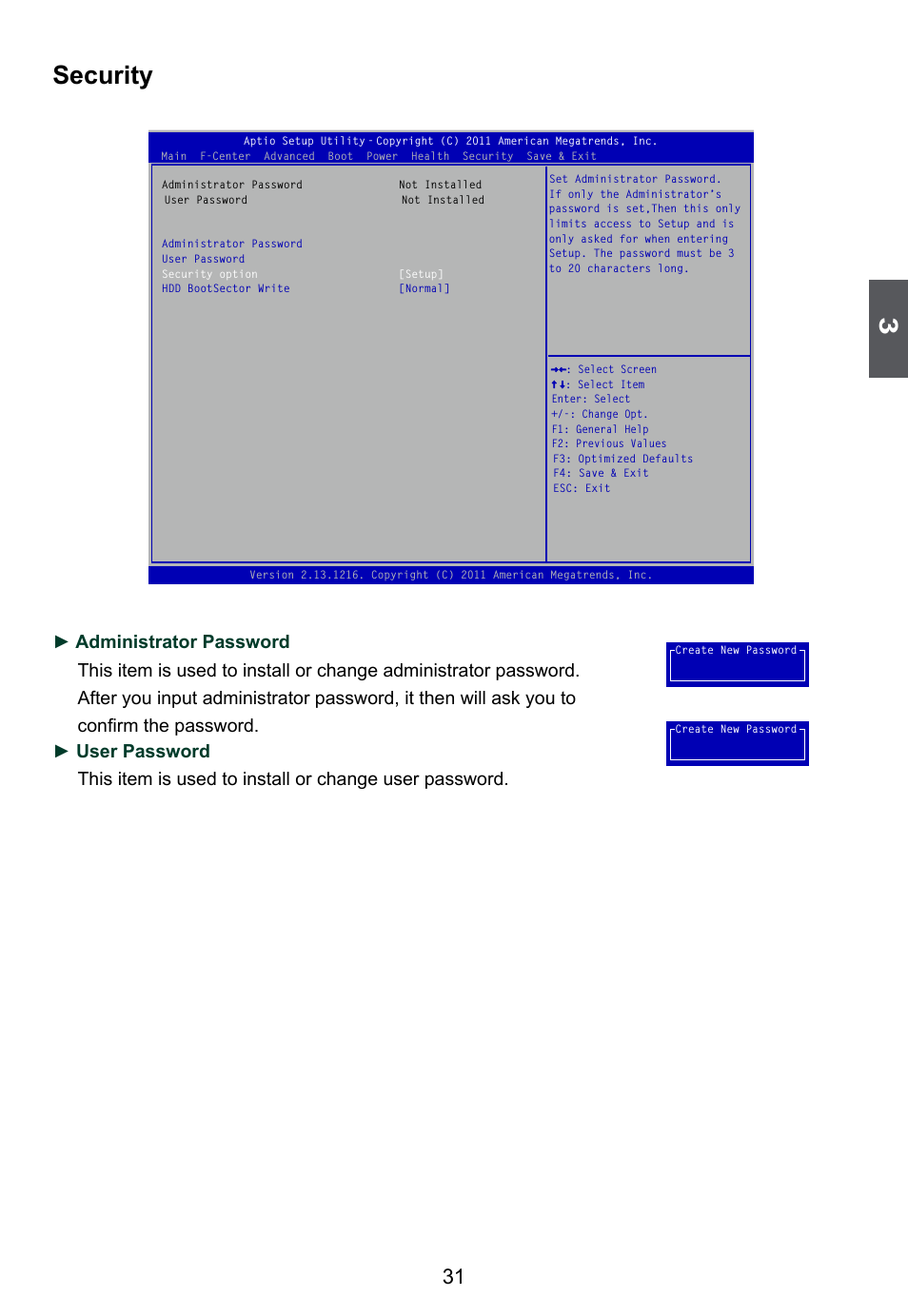 Security | Foxconn D255 User Manual | Page 38 / 65