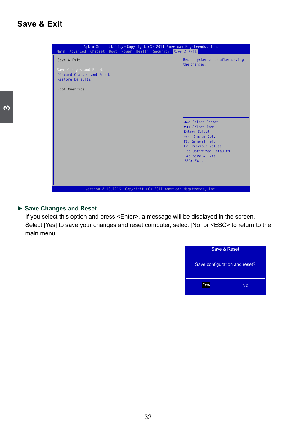 Save & exit | Foxconn D255 User Manual | Page 39 / 65