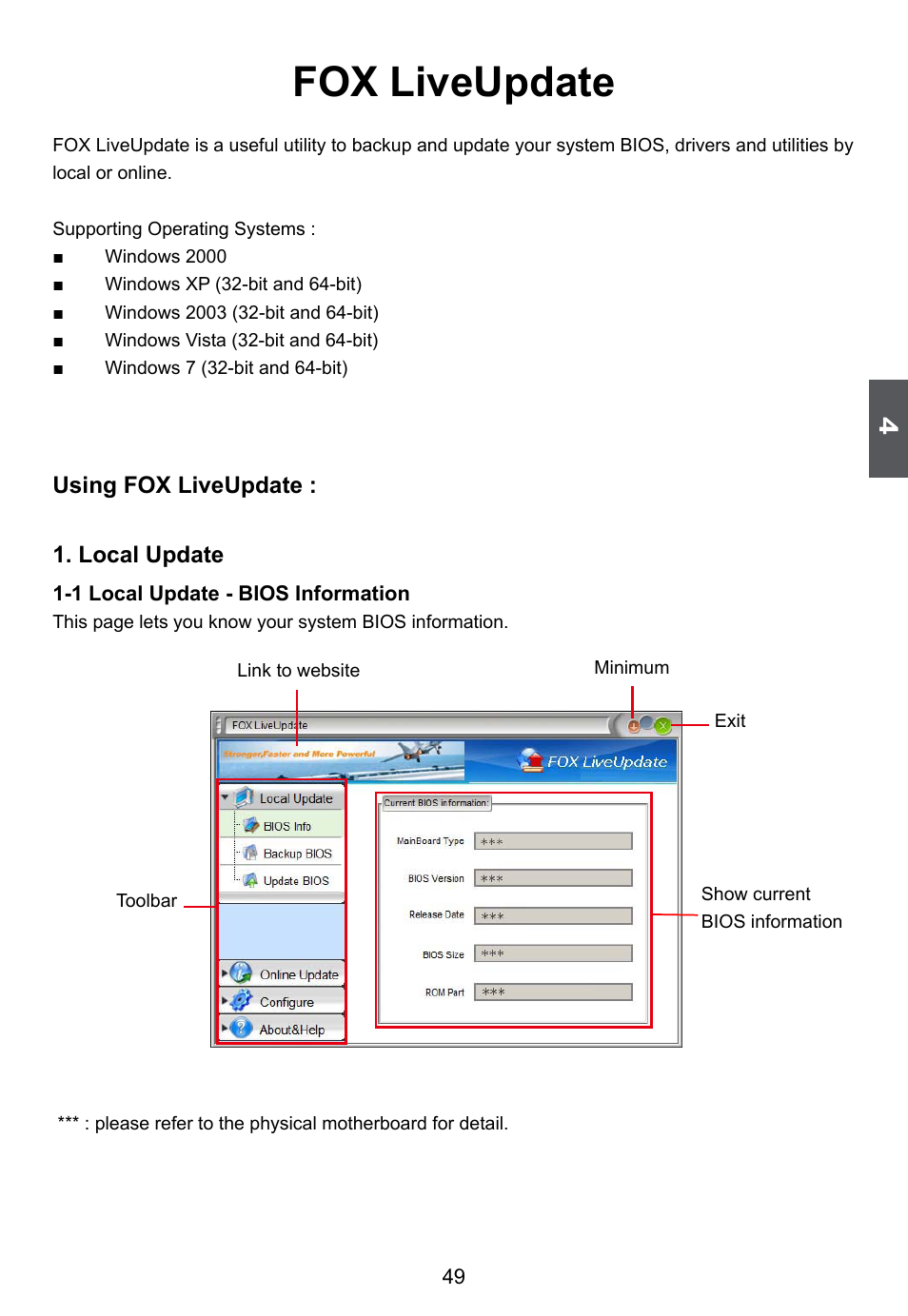 Fox liveupdate | Foxconn D255 User Manual | Page 56 / 65