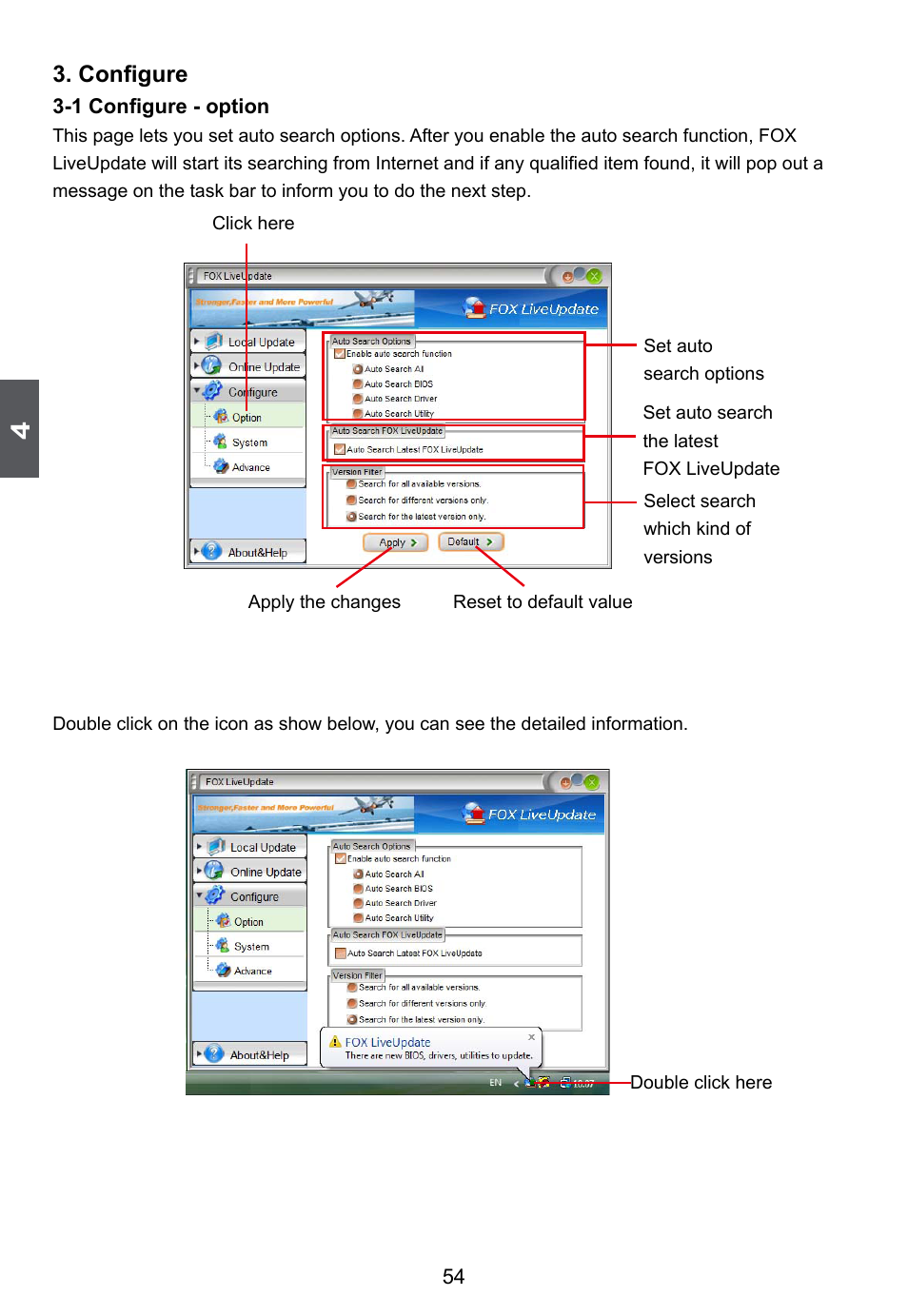Configure | Foxconn D255 User Manual | Page 61 / 65