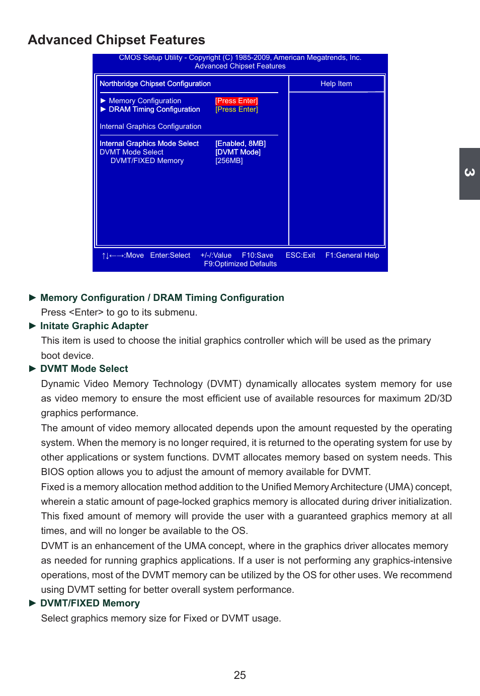 Advanced chipset features | Foxconn D42S User Manual | Page 32 / 68