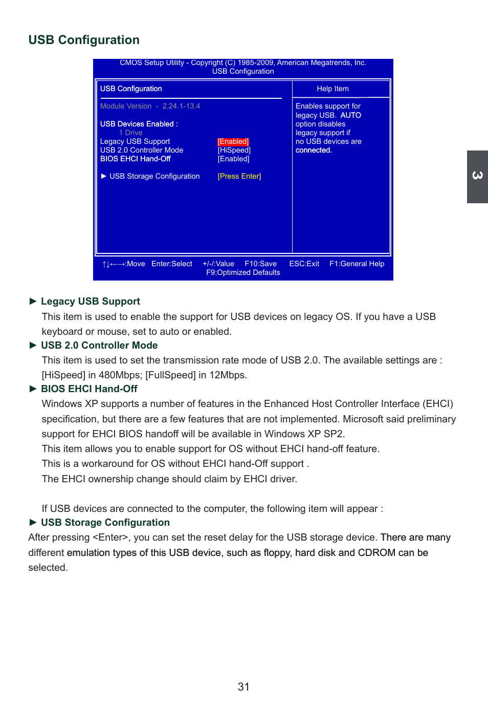 Usb configuration | Foxconn D42S User Manual | Page 38 / 68