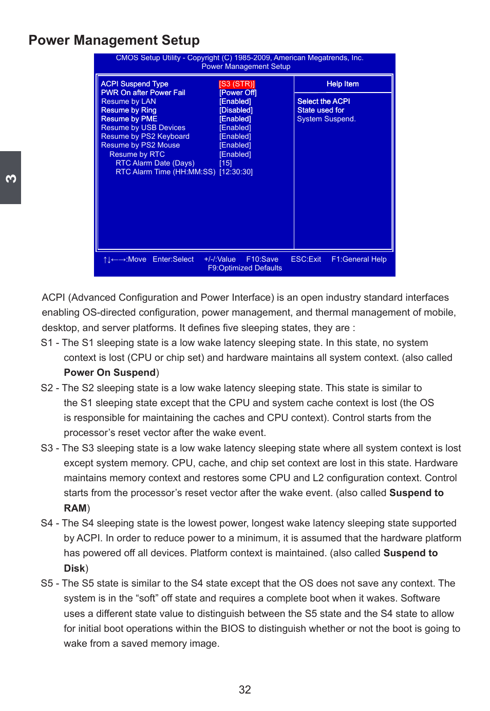 Power management setup | Foxconn D42S User Manual | Page 39 / 68