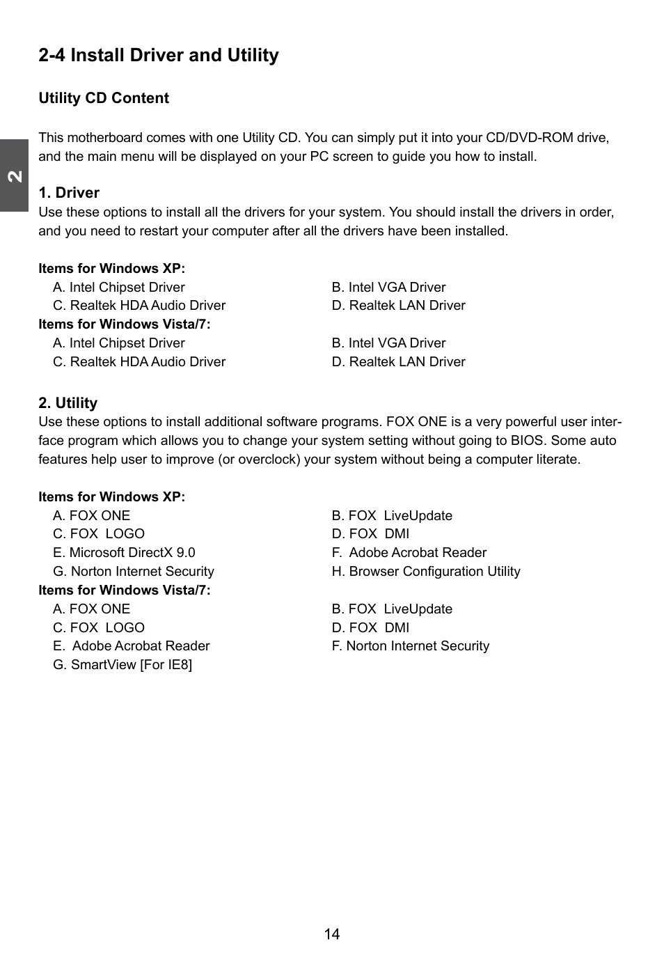 4 install driver and utility | Foxconn D42S 3.0 User Manual | Page 21 / 43