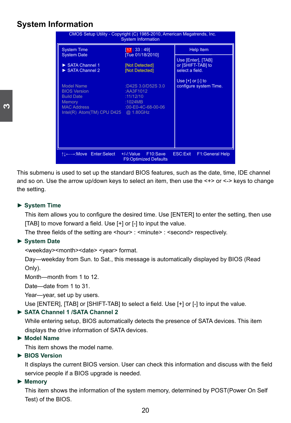 System information | Foxconn D42S 3.0 User Manual | Page 27 / 43