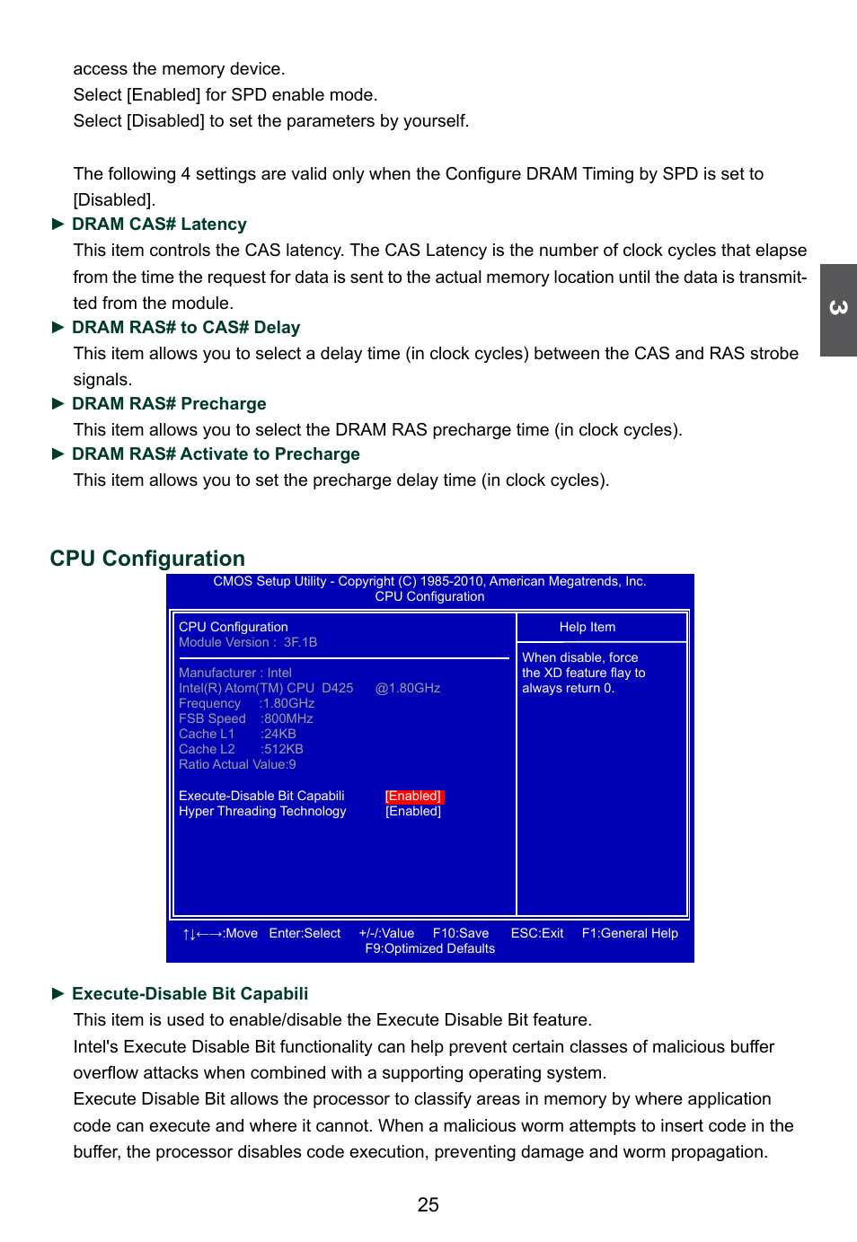 Cpu configuration | Foxconn D42S 3.0 User Manual | Page 32 / 43