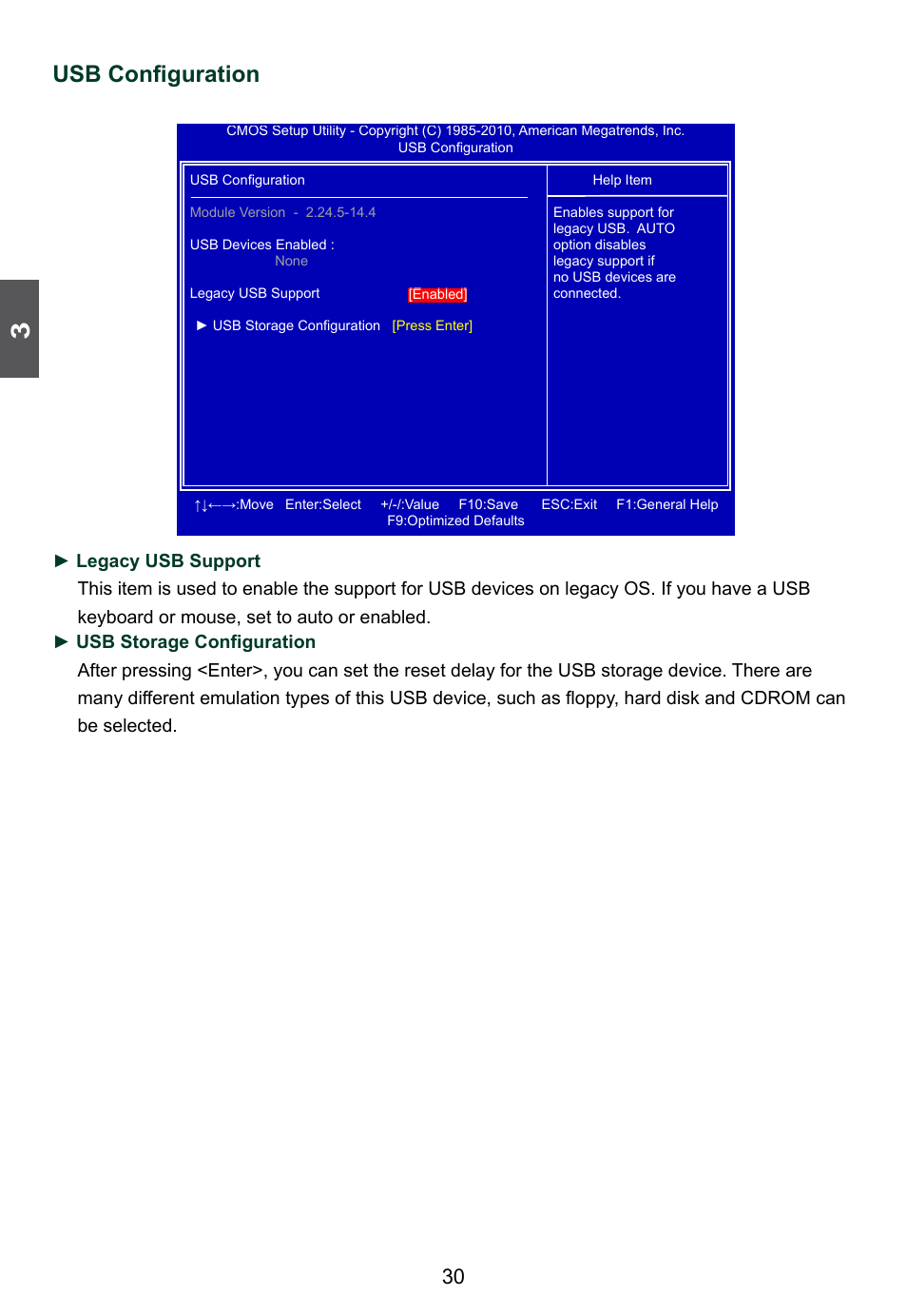 Usb configuration | Foxconn D42S 3.0 User Manual | Page 37 / 43