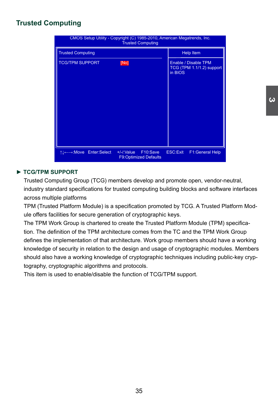 Trusted computing | Foxconn D42S 3.0 User Manual | Page 42 / 43