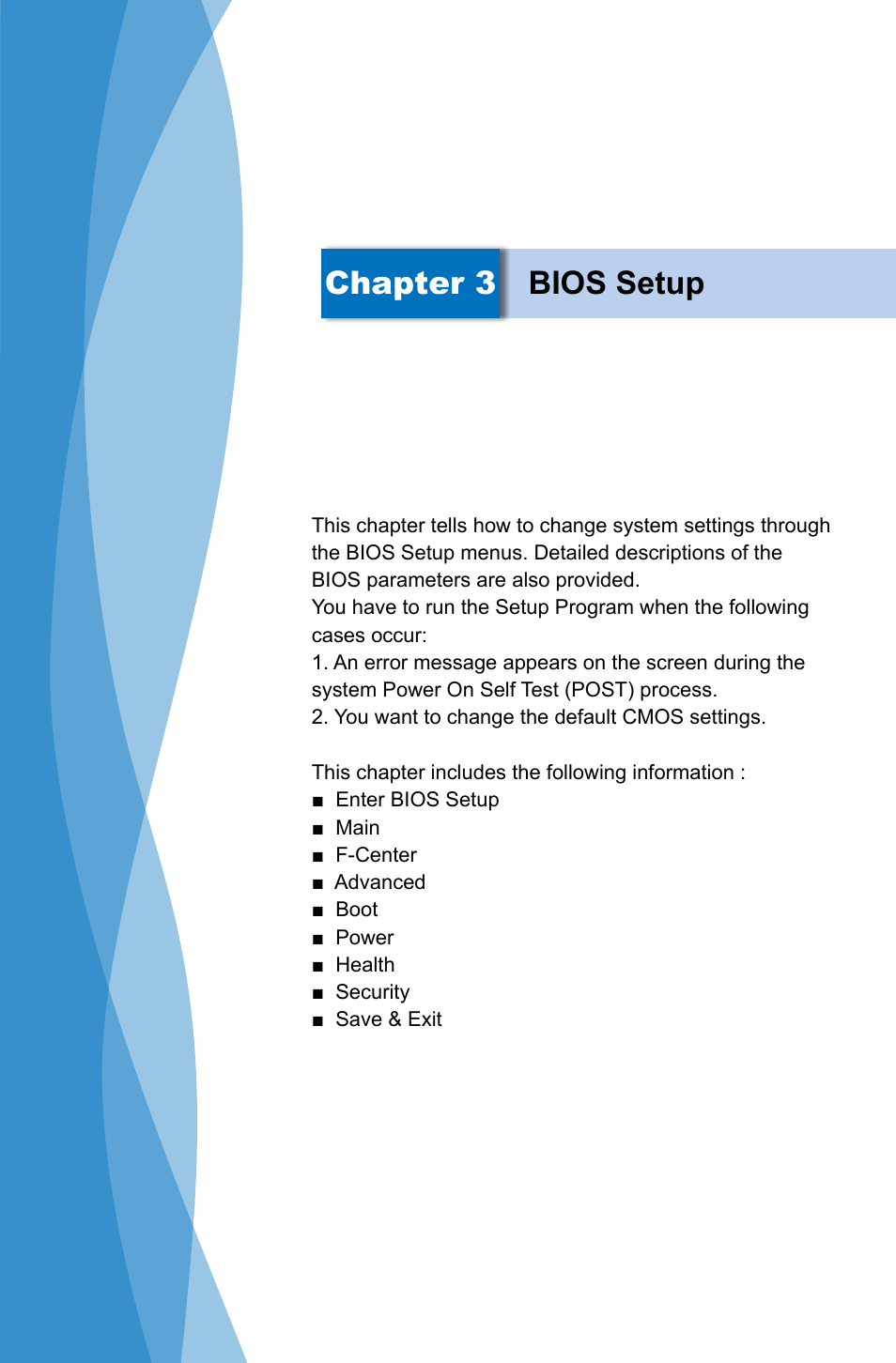 Chapter 3 bios setup | Foxconn D70S Series User Manual | Page 22 / 65