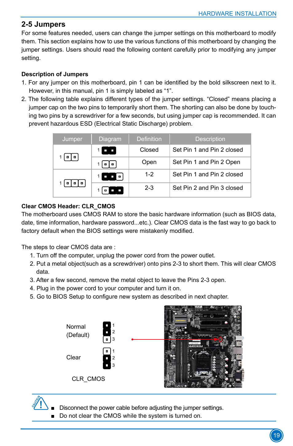 5 jumpers | Foxconn H97M Plus User Manual | Page 26 / 81