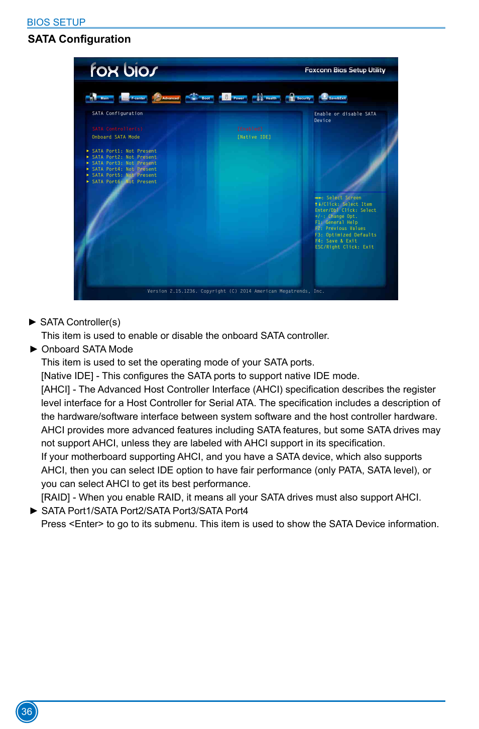 Sata configuration | Foxconn H97M Plus User Manual | Page 43 / 81