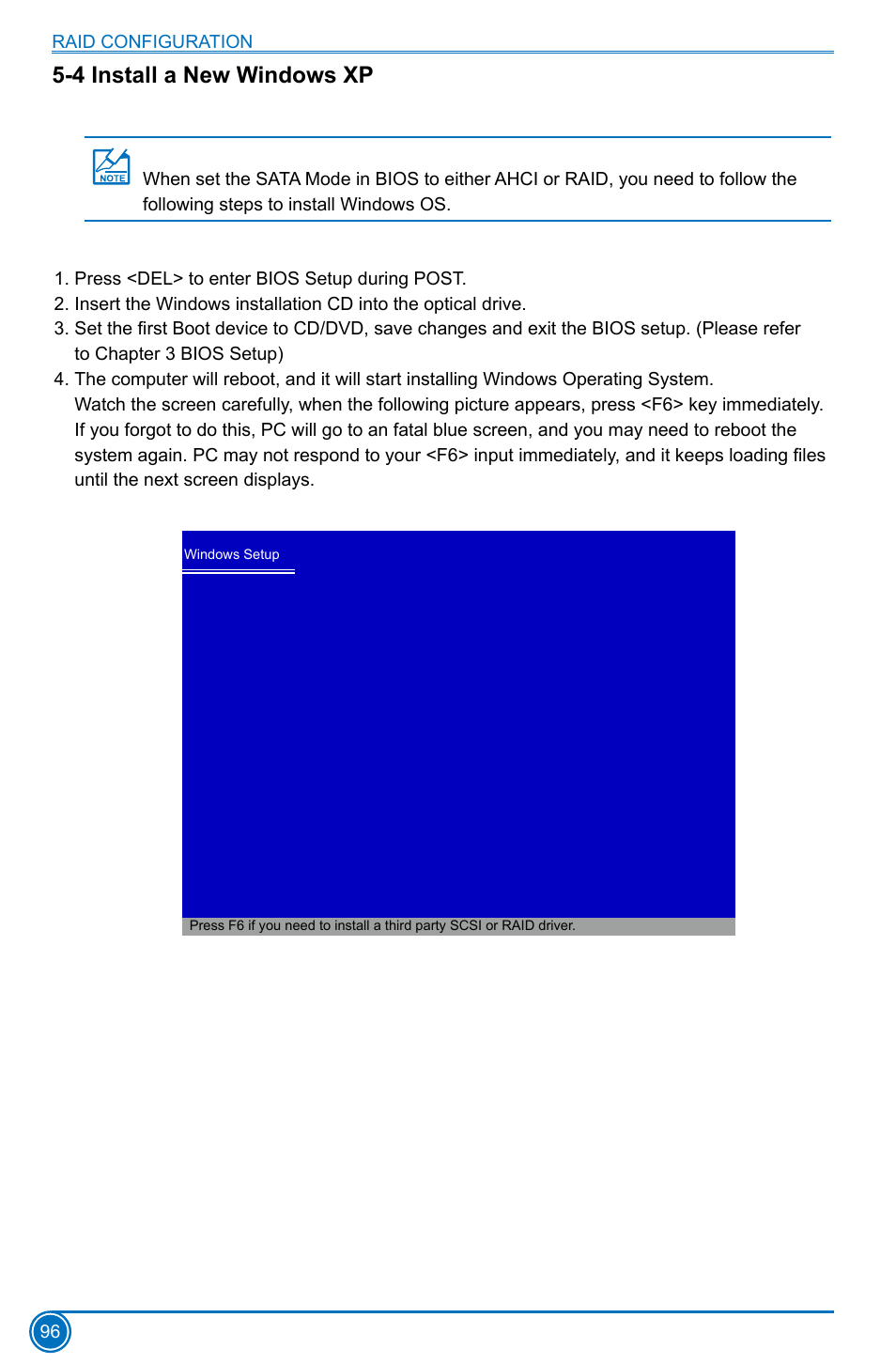 4 install a new windows xp | Foxconn B75M User Manual | Page 103 / 106