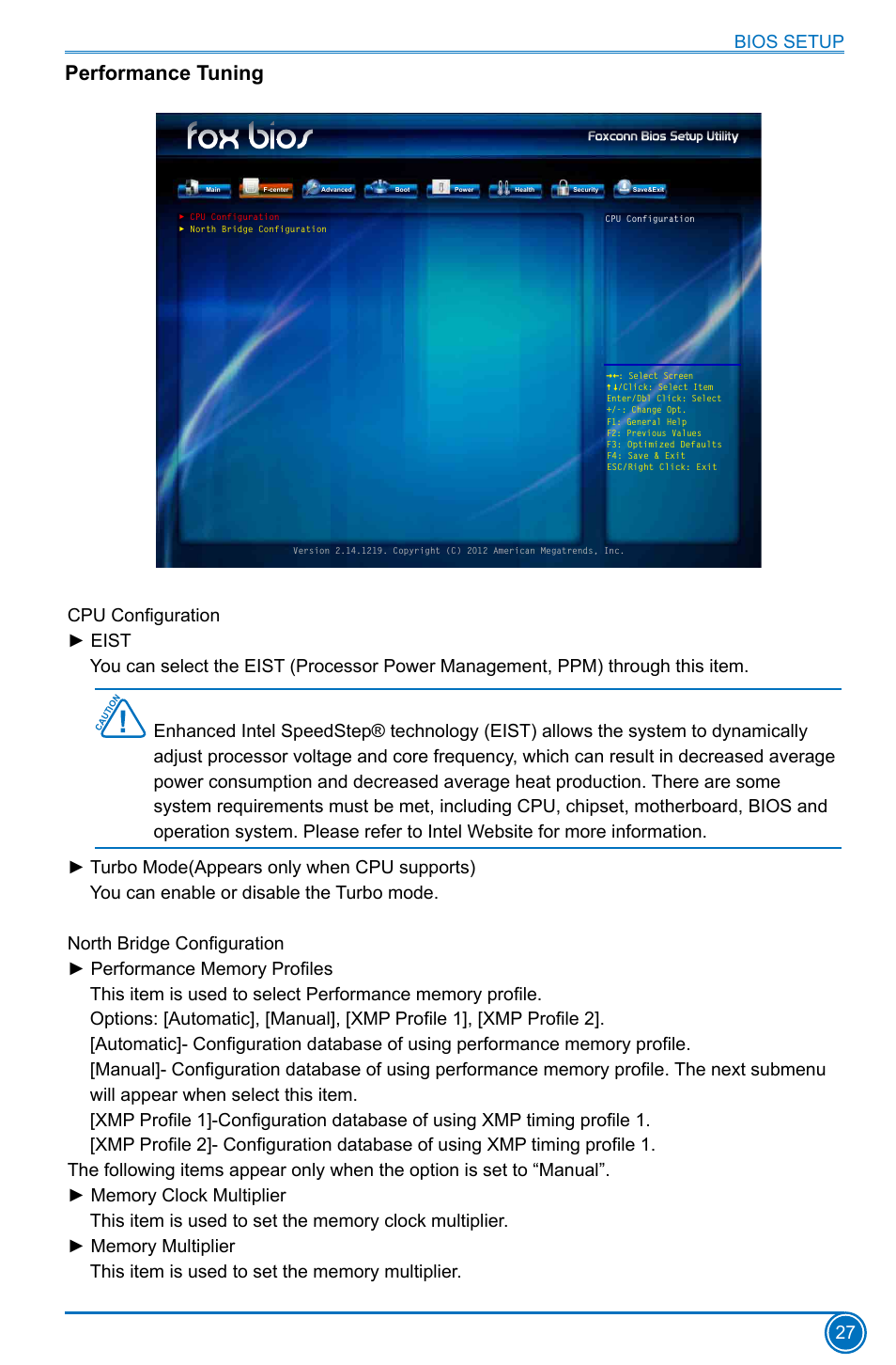 Performance tuning | Foxconn B75M User Manual | Page 34 / 106