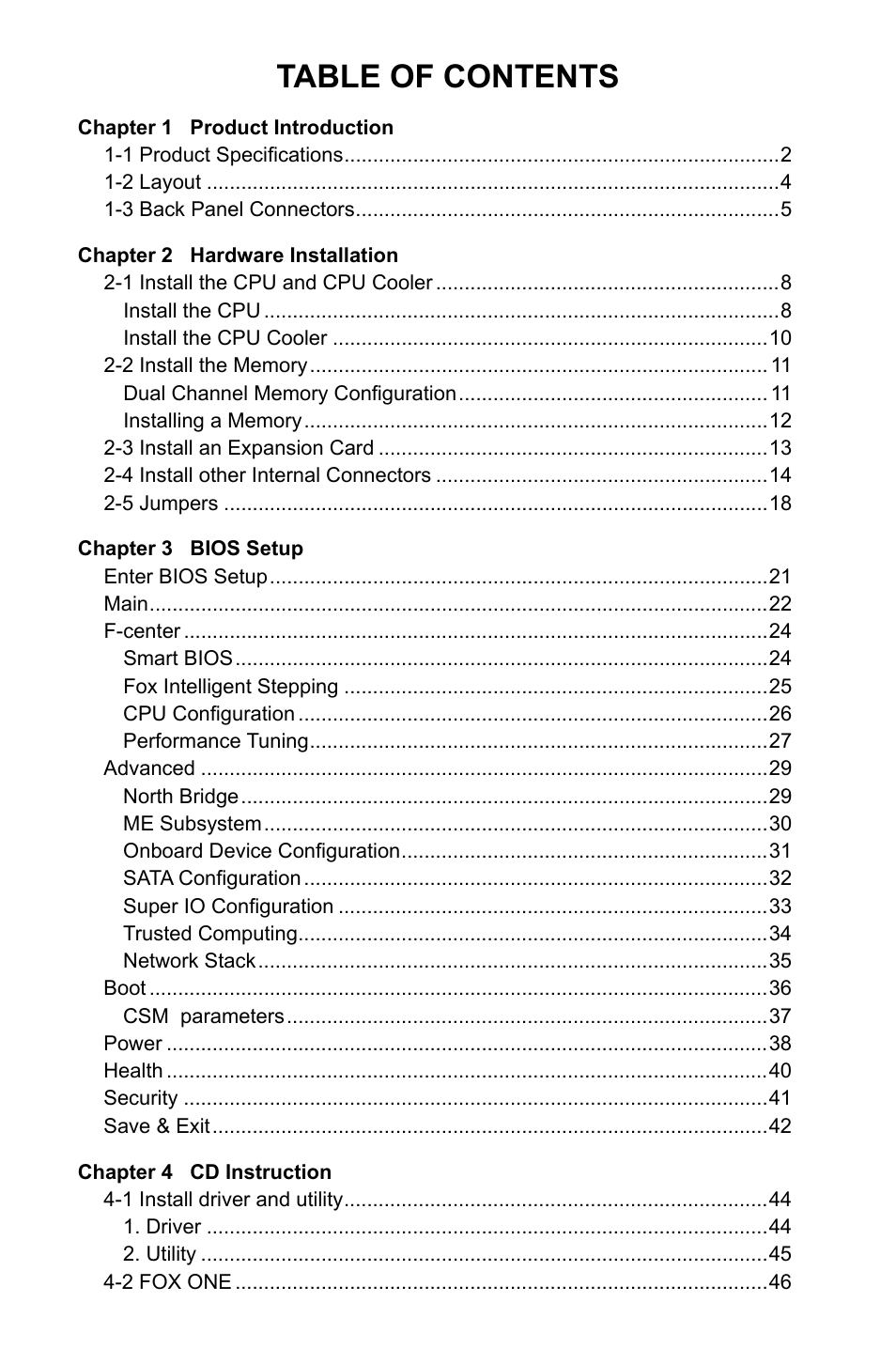 Foxconn B75M User Manual | Page 6 / 106