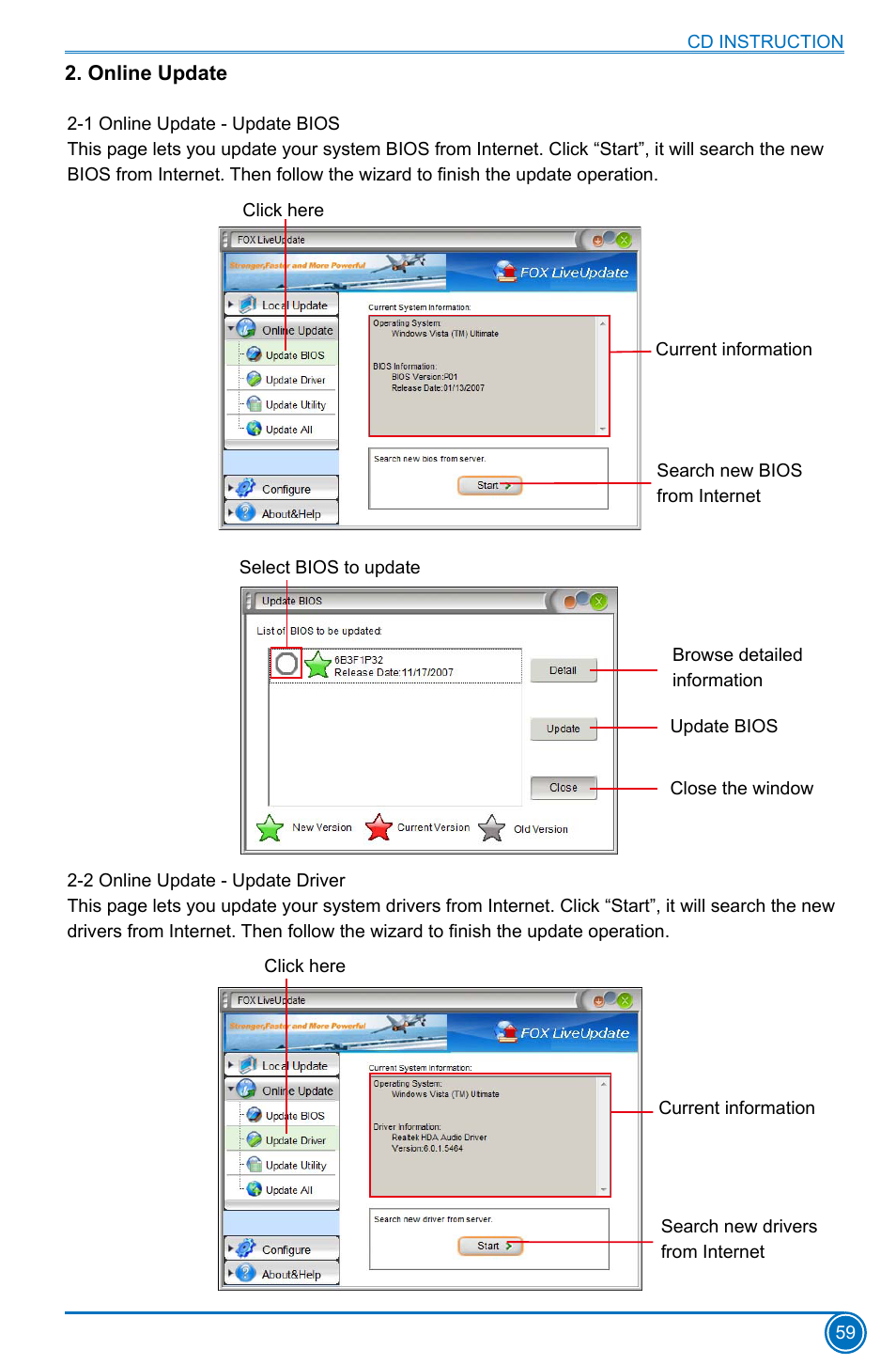 Online update | Foxconn B75M User Manual | Page 66 / 106