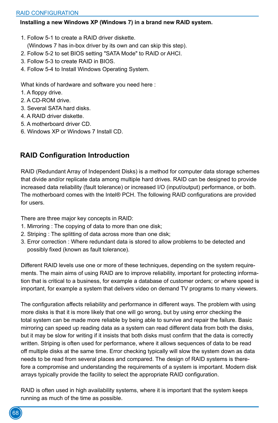 Raid configuration introduction | Foxconn B75M User Manual | Page 75 / 106