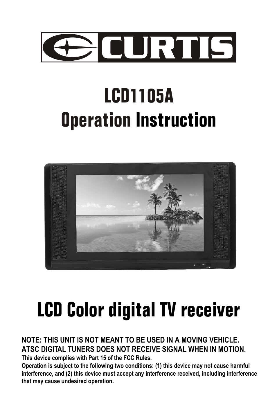 Curtis LCD1105A User Manual | 21 pages
