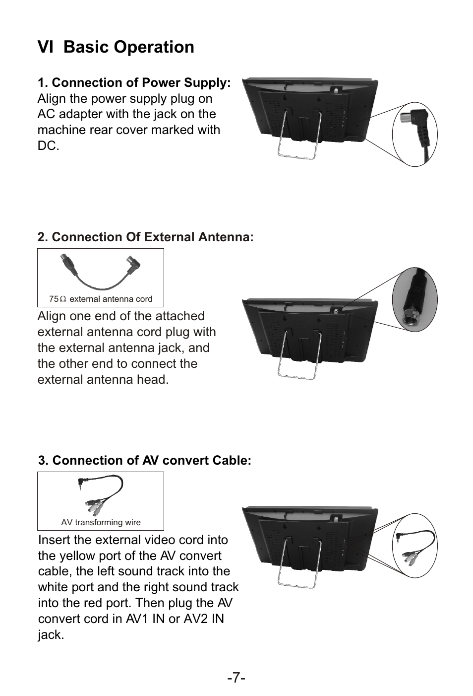 Т³гж 9, Vi basic operation | Curtis LCD1105A User Manual | Page 9 / 21