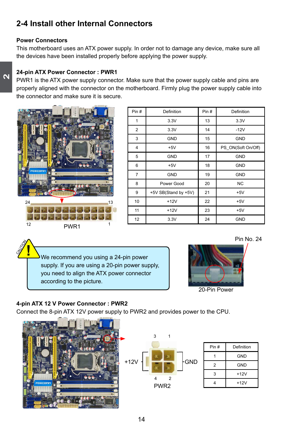 4 install other internal connectors | Foxconn H67MP Series User Manual | Page 21 / 108