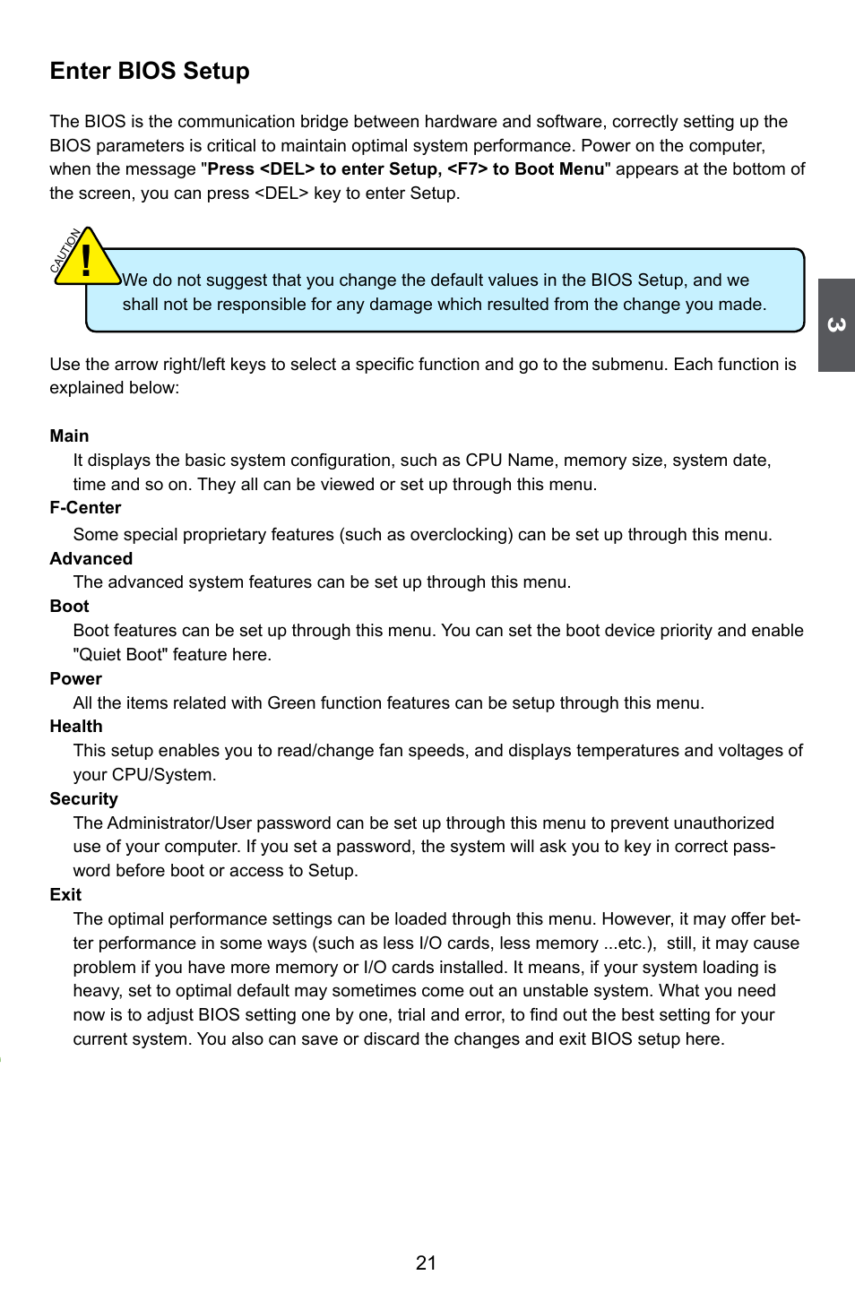 Enter bios setup | Foxconn H67MP Series User Manual | Page 28 / 108