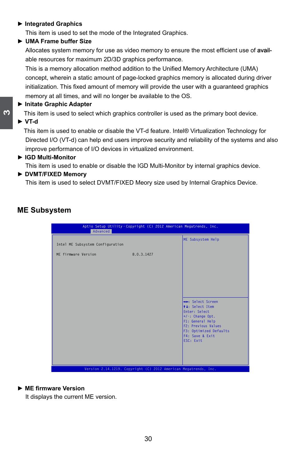 Me subsystem | Foxconn H67MP Series User Manual | Page 37 / 108