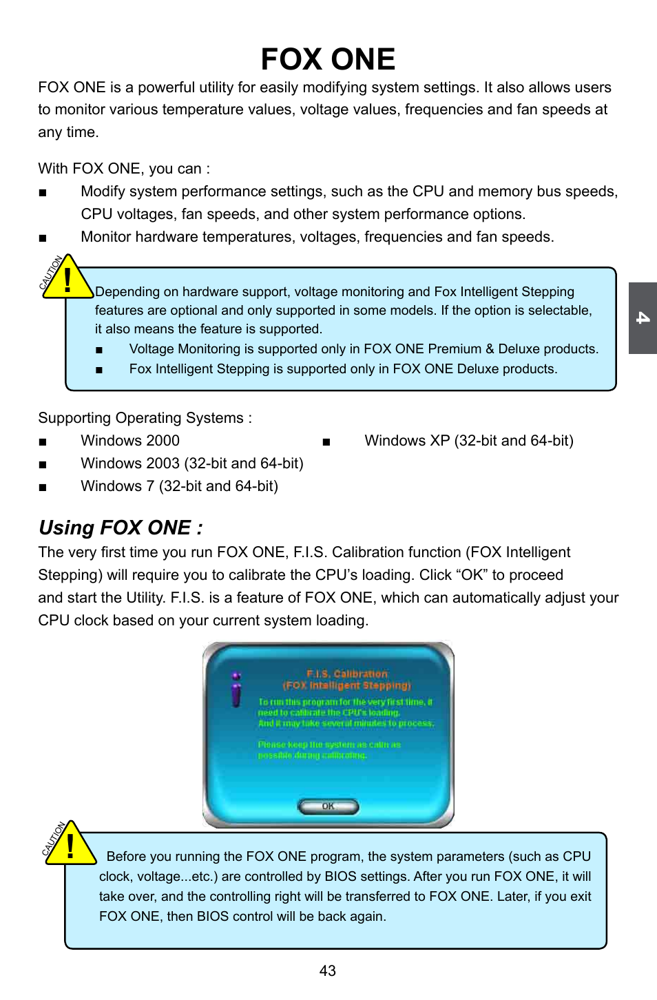 Fox one, Using fox one | Foxconn H67MP Series User Manual | Page 50 / 108