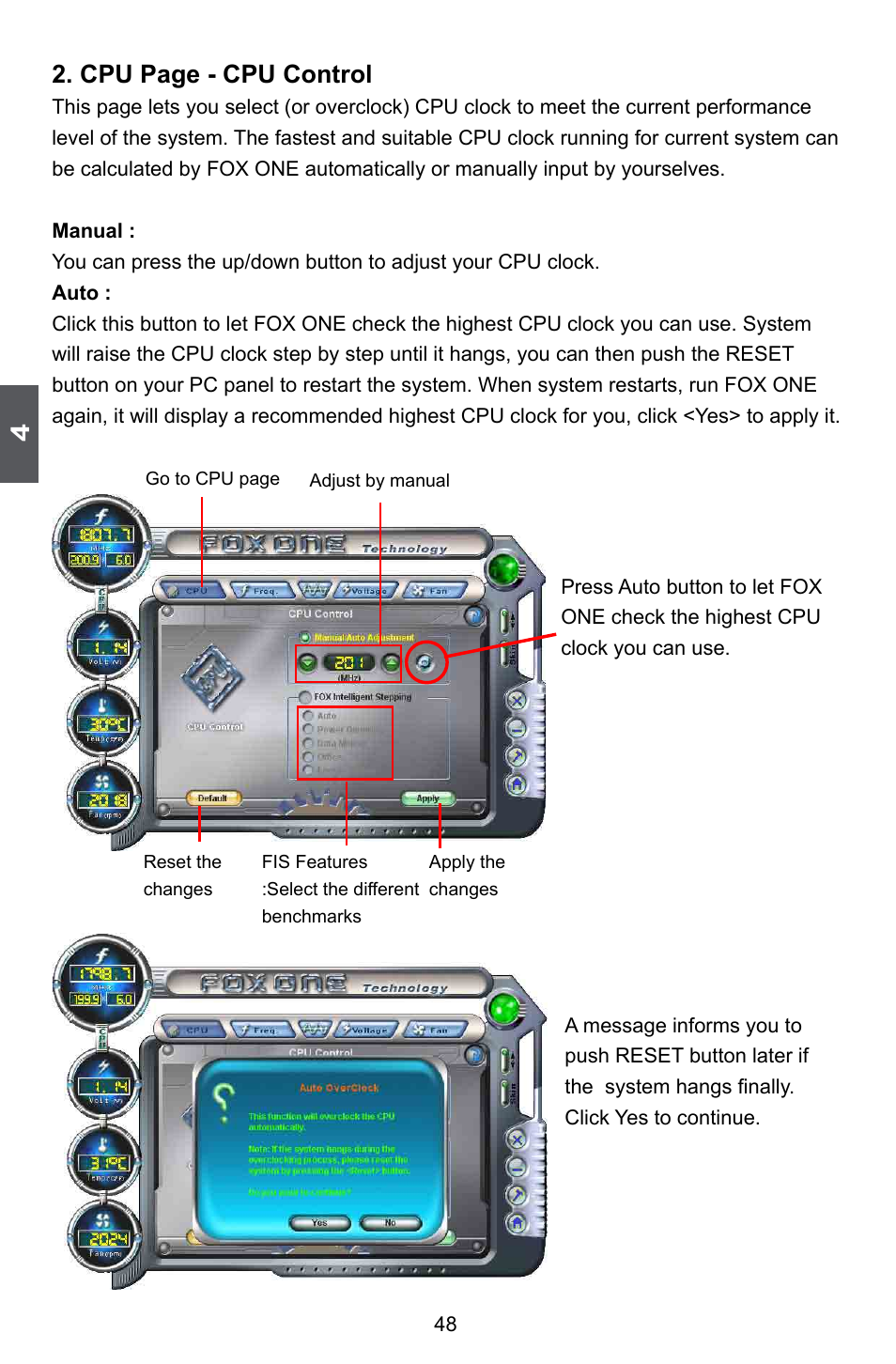 Cpu page - cpu control | Foxconn H67MP Series User Manual | Page 55 / 108