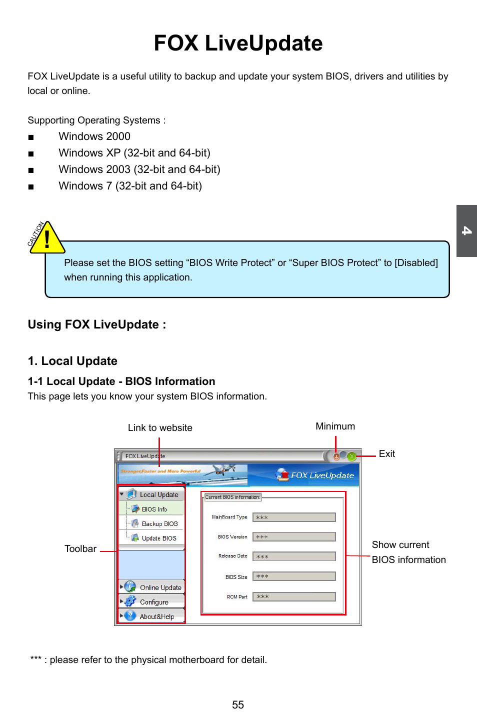 Fox liveupdate | Foxconn H67MP Series User Manual | Page 62 / 108