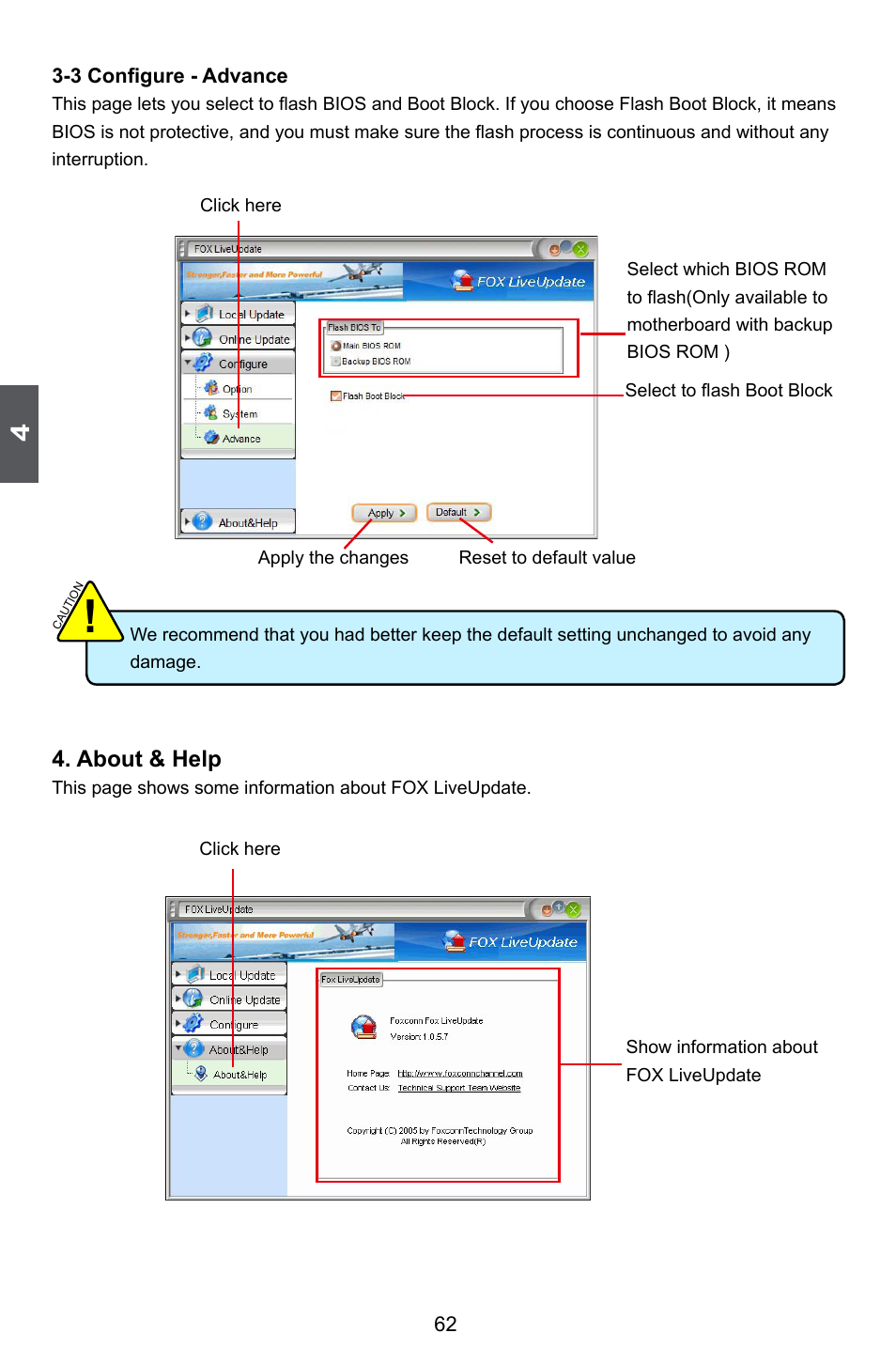 About & help | Foxconn H67MP Series User Manual | Page 69 / 108