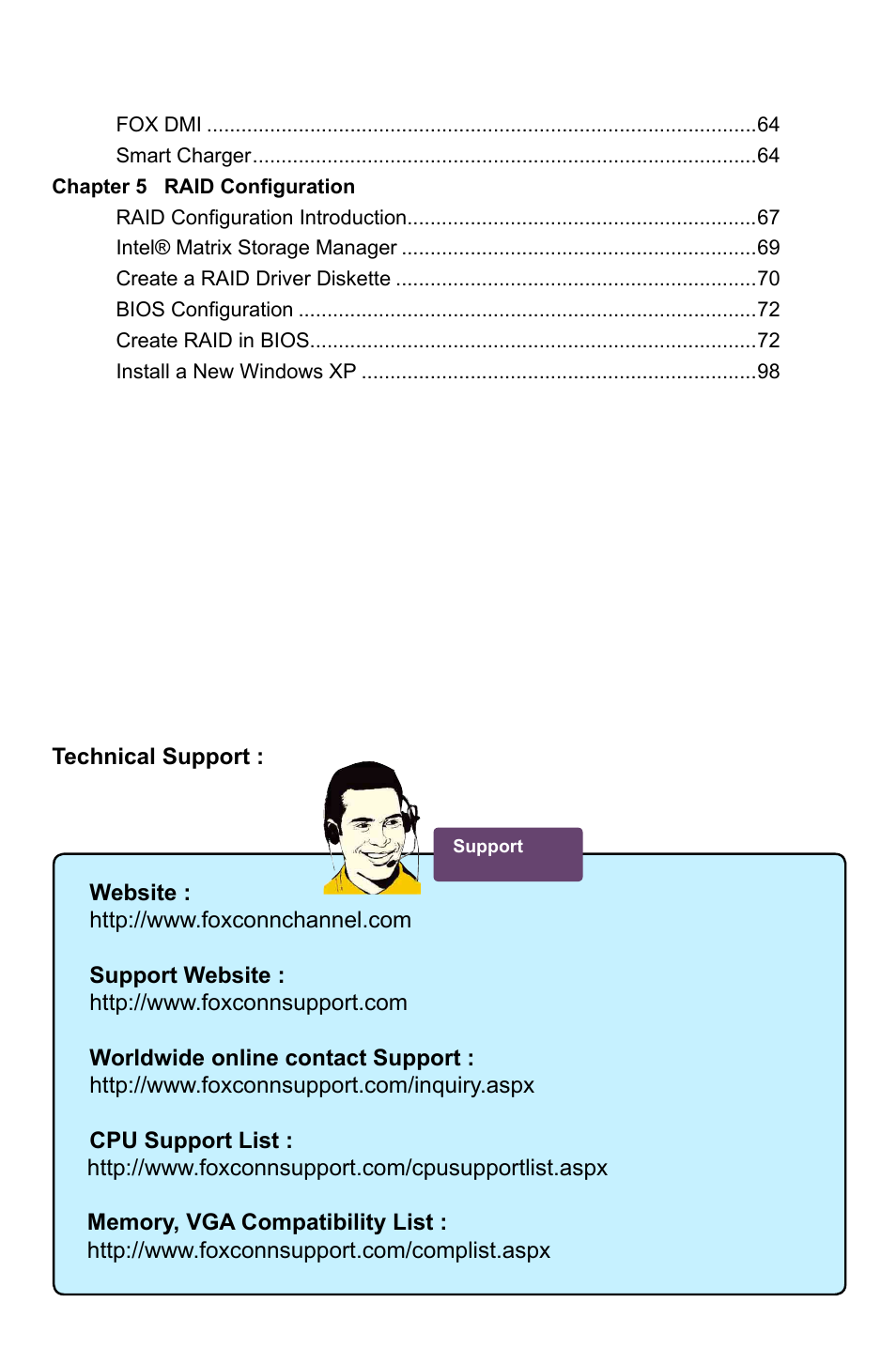 Foxconn H67MP Series User Manual | Page 7 / 108