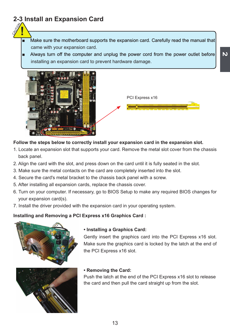 3 install an expansion card | Foxconn H67S User Manual | Page 20 / 73