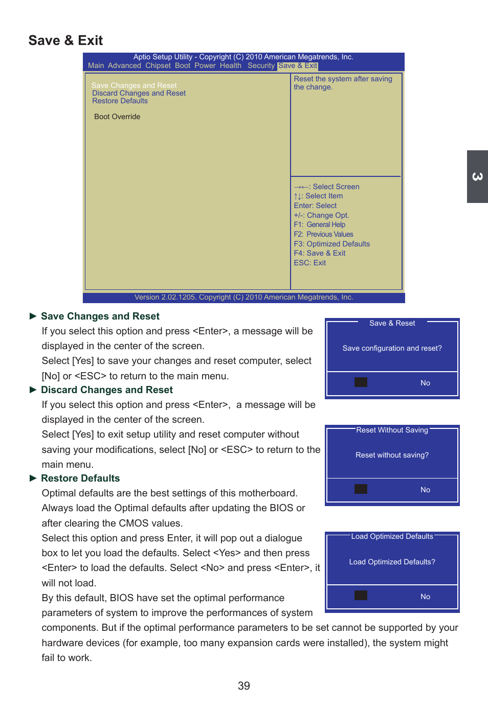 Save & exit | Foxconn H67S User Manual | Page 46 / 73