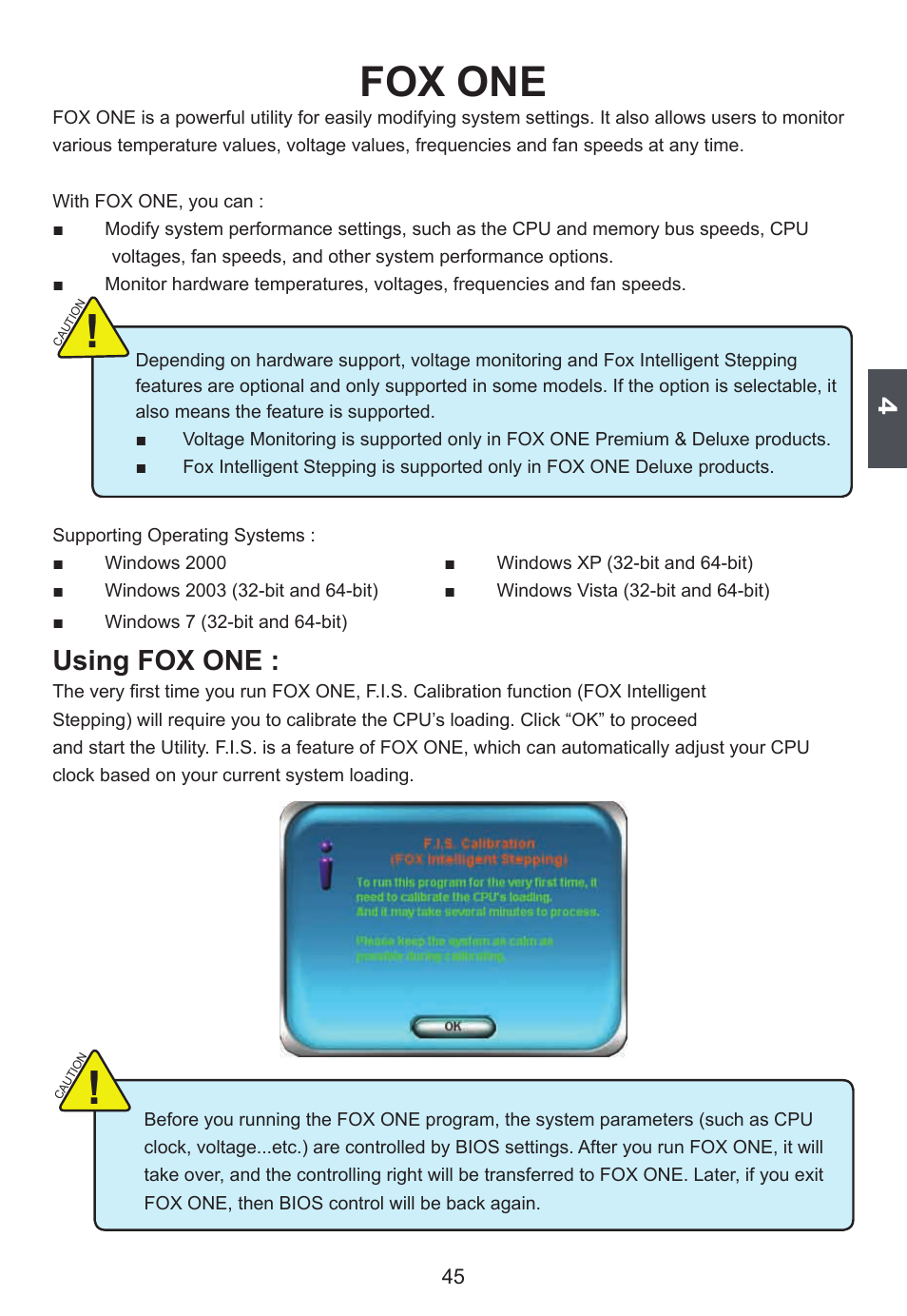 Fox one, Using fox one | Foxconn H67S User Manual | Page 52 / 73